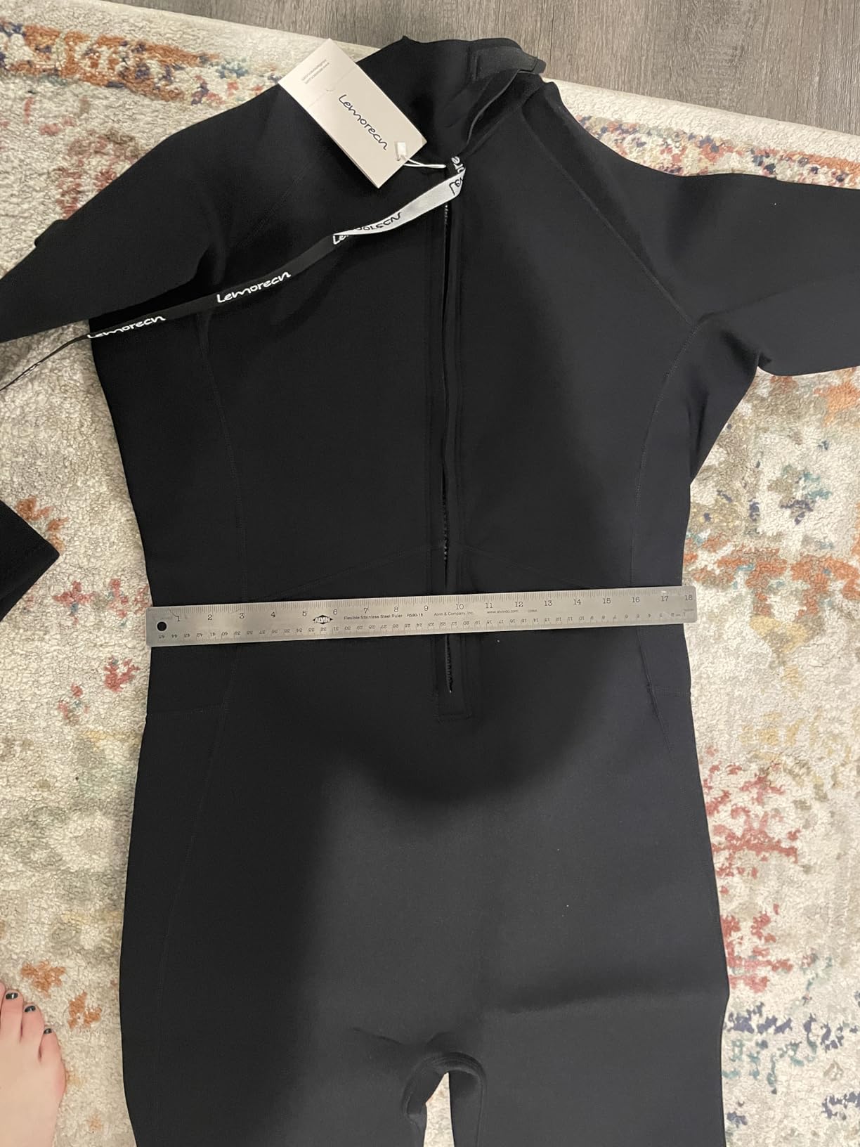 Lemorecn Men's Wetsuit 3/2mm and 5/4mm Full Wetsuits for Men, Men's 3mm Full Wetsuit Front Zip for Diving Snorkeling Surfing Swimming customer photo 2