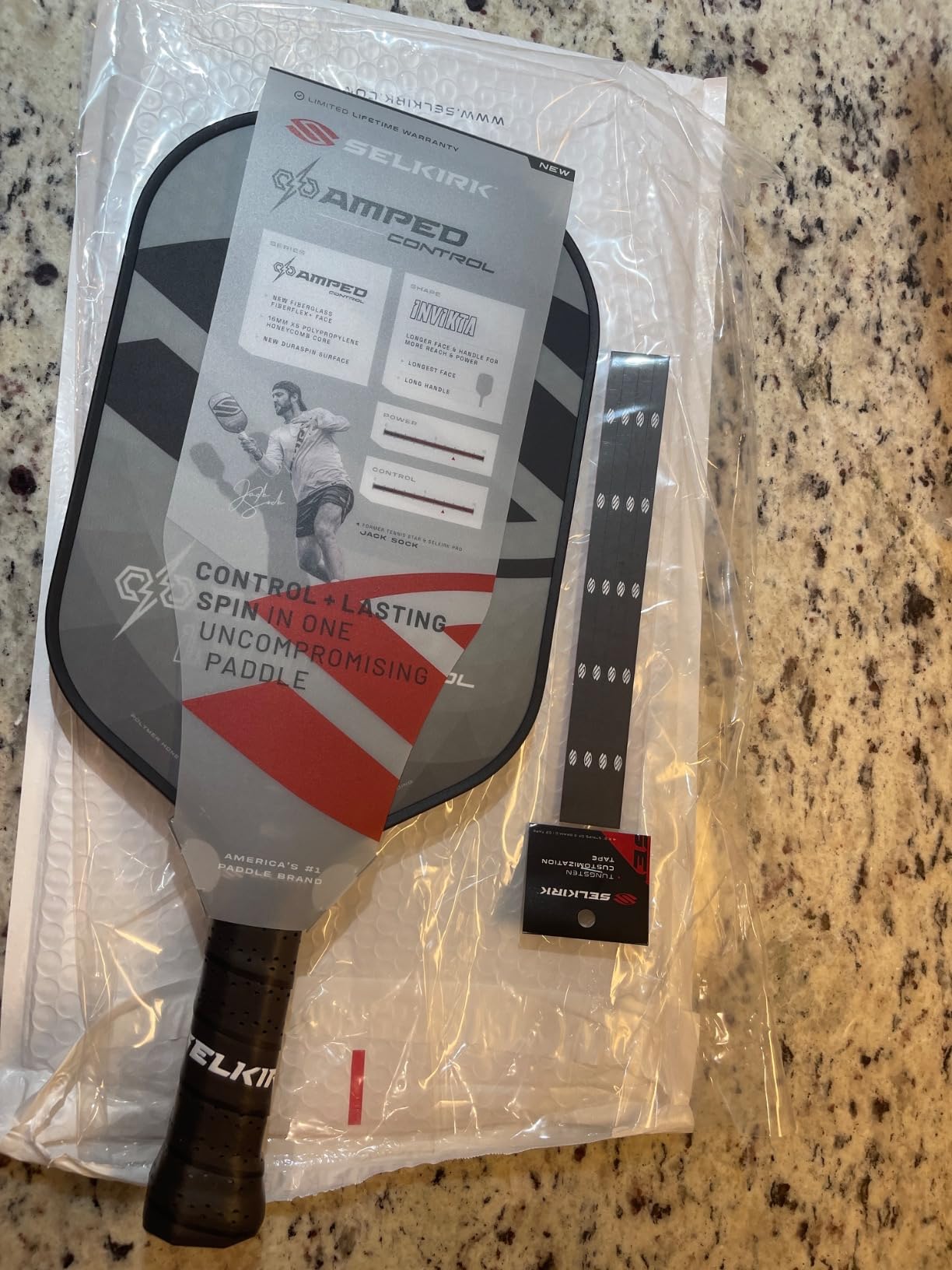 Selkirk Sport Amped Control Pickleball Paddle | Precision & Control Fiberglass Pickleball Paddles | 16mm X5 Core | Made in USA customer photo 2