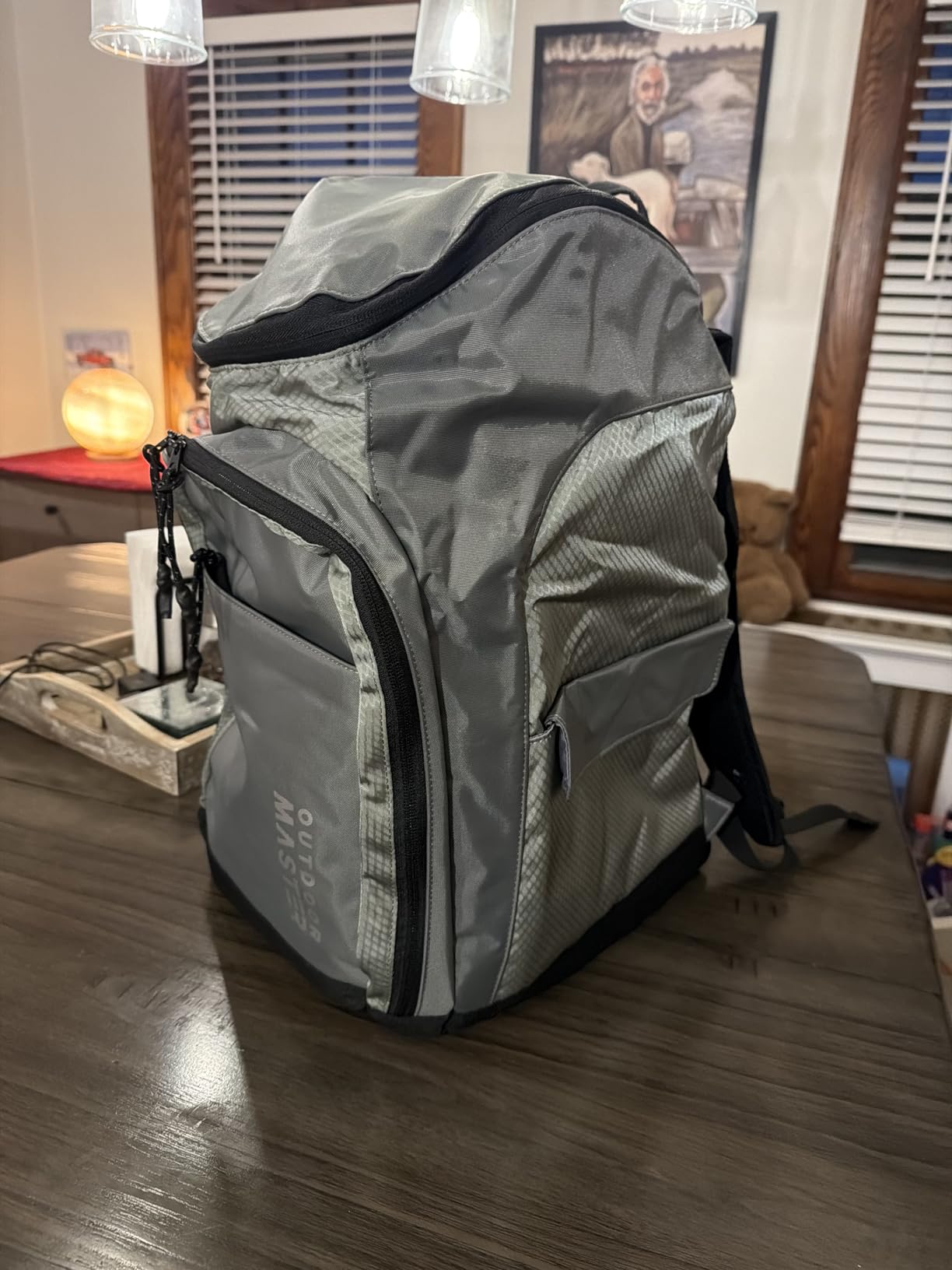 OutdoorMaster Ski Boot Bag, Ski and Snowboard Boots Travel Backpack with separate compartments for Helmet, Ski Shoes, Goggles, Gloves, and Accessories, Splash proof Exterior & Bottom customer photo 1