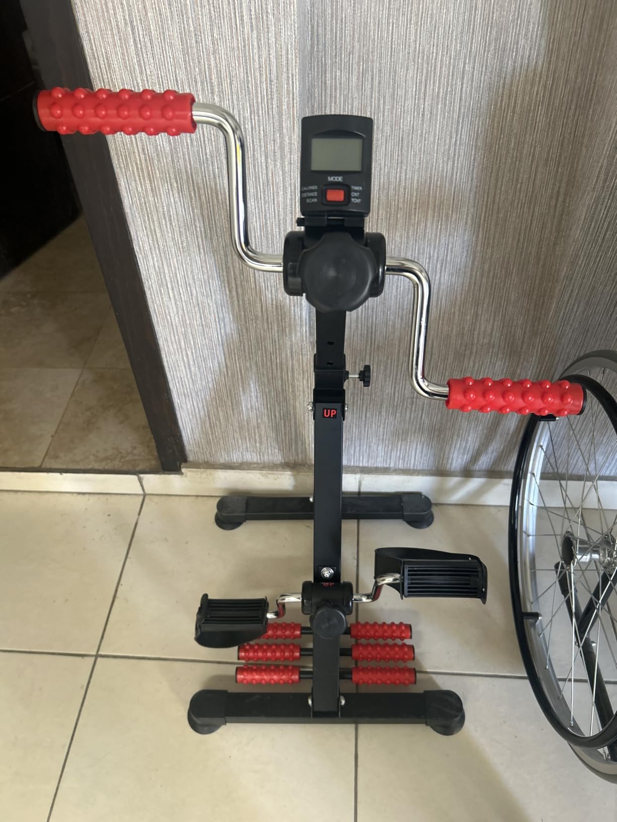 Adjustable Pedal Exerciser Bike for Seniors - Hand Arm Leg and Knee Therapy, Stroke Recovery, Portable Fitness Equipment for Total Body Workout customer photo 1