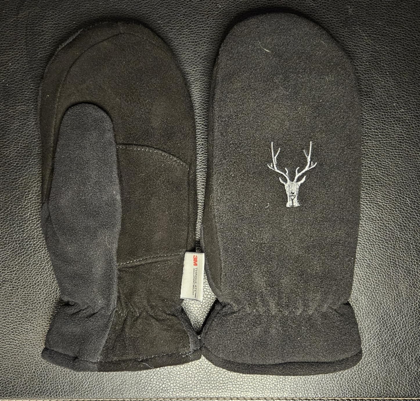 SKYDEER Winter Mittens with Soft Deerskin Suede Leather & Thermal Polar Fleece & Warm C100G 3M Thinsulate Insulation SD5171M customer photo 2