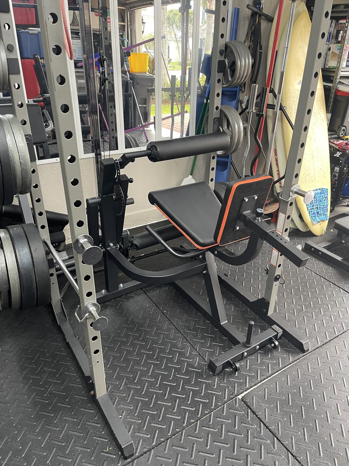 FEIERDUN 4-in-1 Adjustable Leg Extension Curl Machine - 700lbs Capacity Leg Extension Machine for Lower Body Workouts - Adjustable Leg Curl Machine, Home Gym Equipment customer photo 1