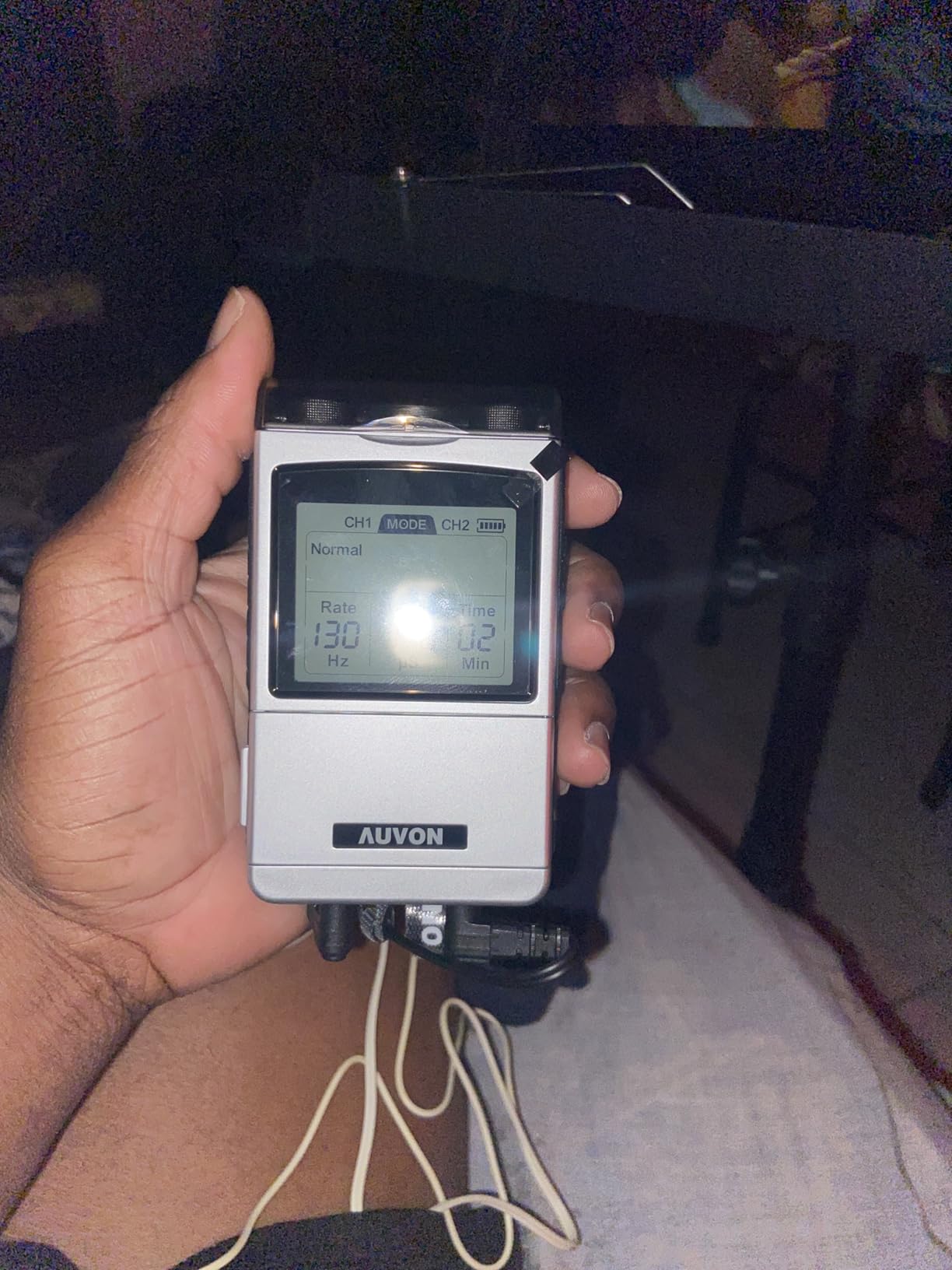 AUVON Rechargeable TENS Unit Muscle Stimulator, FSA HSA Eligible, Digital TENS Machine with 8 Customizable Modes, Electronic Massager for Sciatica, Shoulder & Back Pain Relief customer photo 2