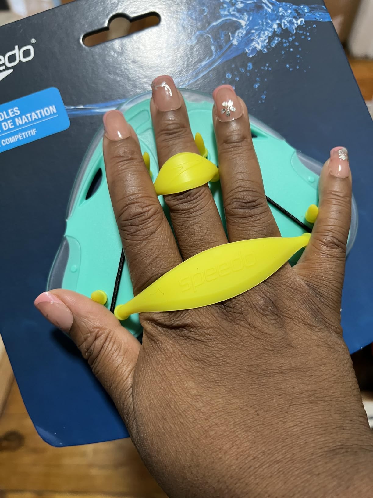 Speedo Unisex-Adult Swim Training Finger Paddles customer photo 2