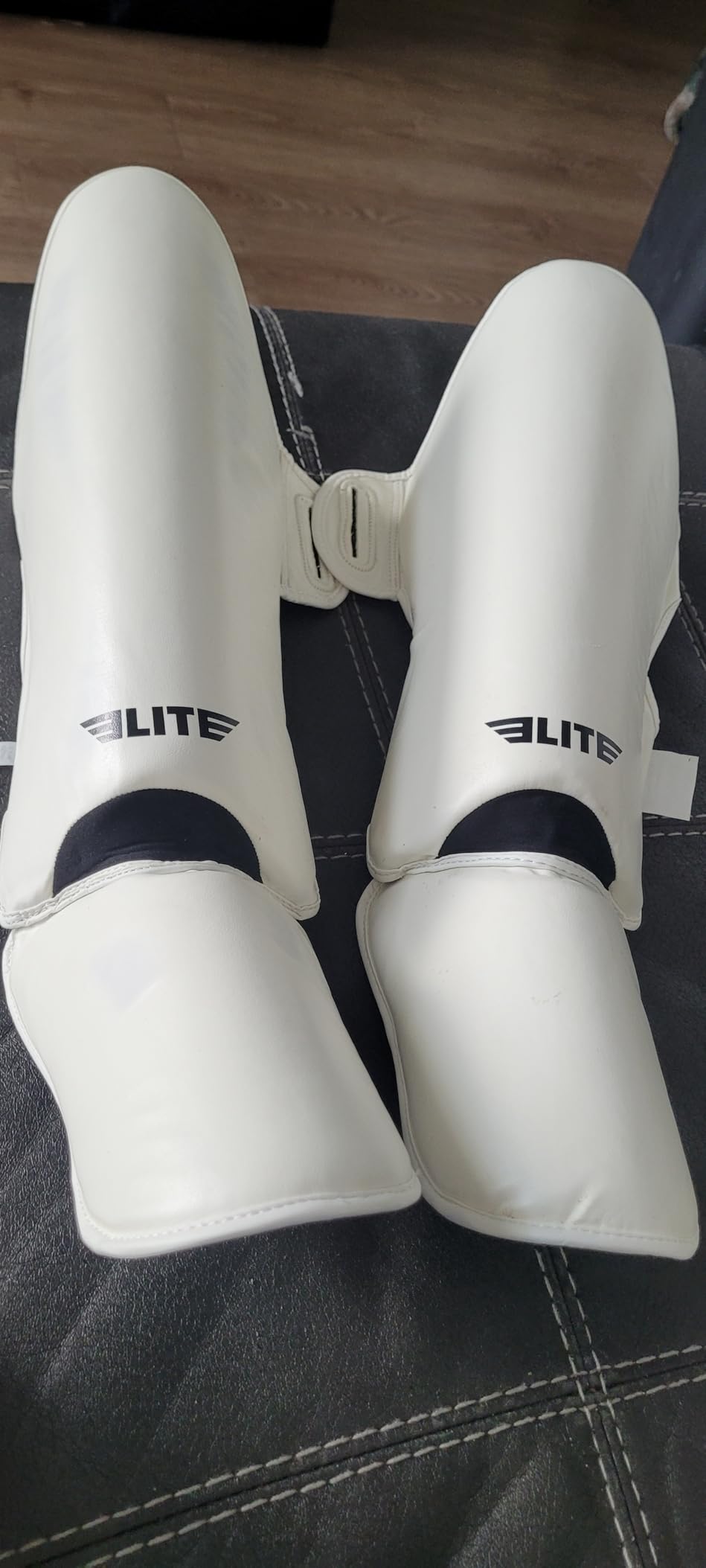 Elite Sports Muay Thai Shin Guards Kickboxing MMA Leg Instep Protective Pads, Sparring Training Gear customer photo 1