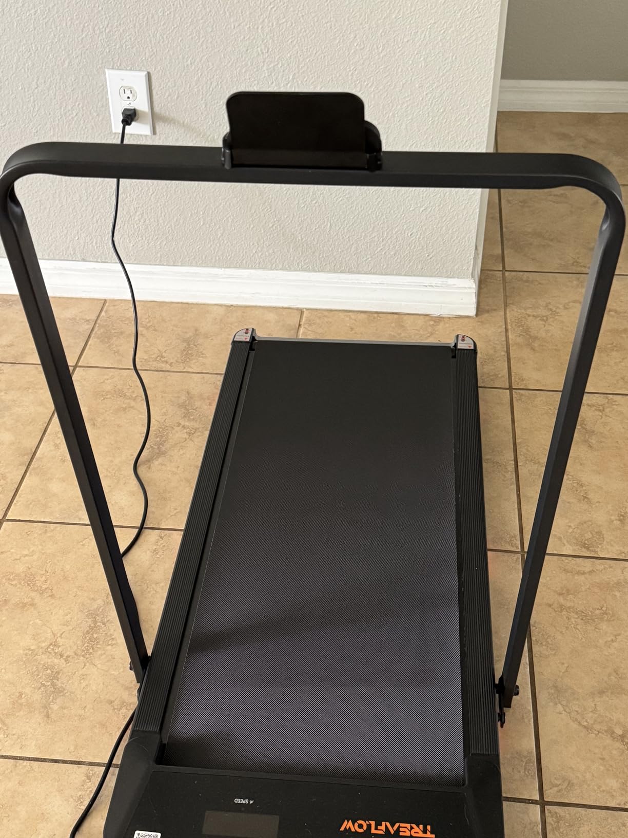 TREAFLOW Walking Pad, Treadmill with Incline for Home Office, 2.5HP Portable Under Desk Treadmill with 265 Lbs Capacity, Remote Control, Led Display customer photo 2