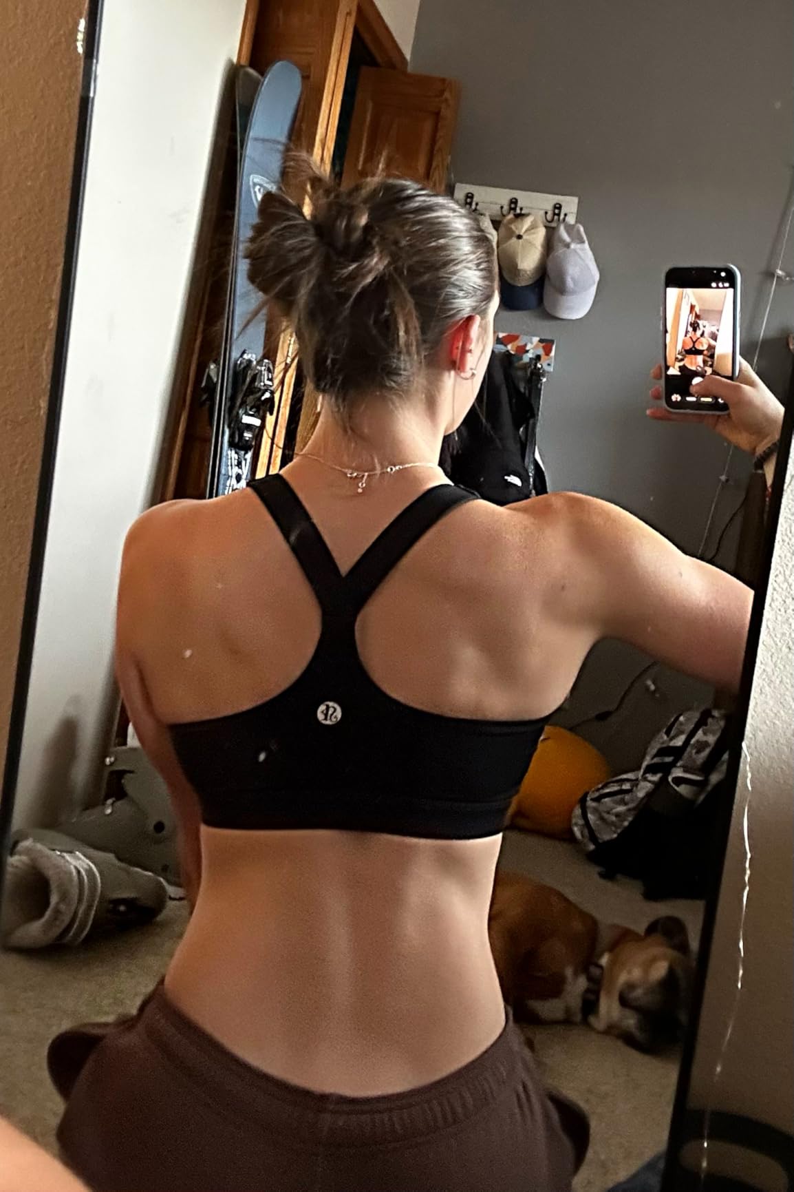 Sports Bras for Women, Molded Cup High Impact Sports Bra Workout Bras for Women High Support Racerback customer photo 2