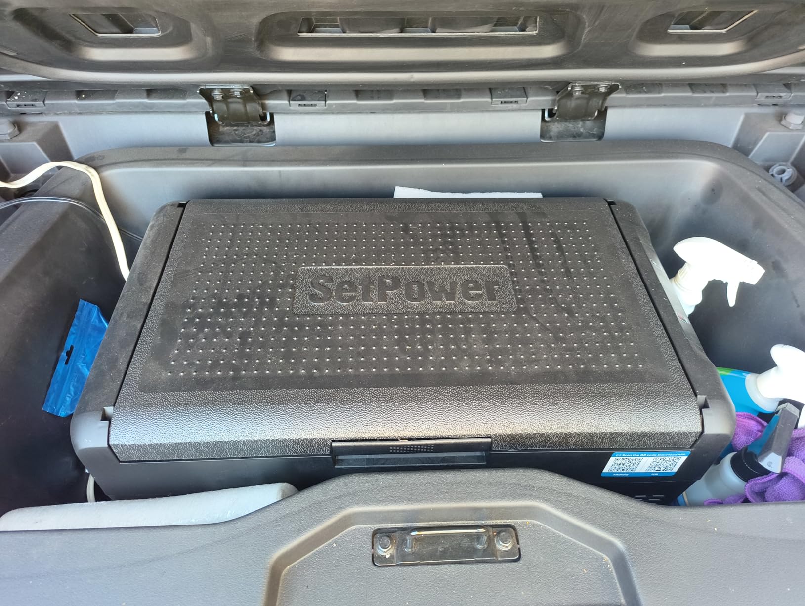 Setpower 12V Refrigerator 21 Quart Portable Freezer 50 Hours Keep Cool, Electric Cooler for Vehicles Car Refrigerator for Car Camping Truck Van RV SUV Road Trip Travel (3-year warranty) customer photo 2