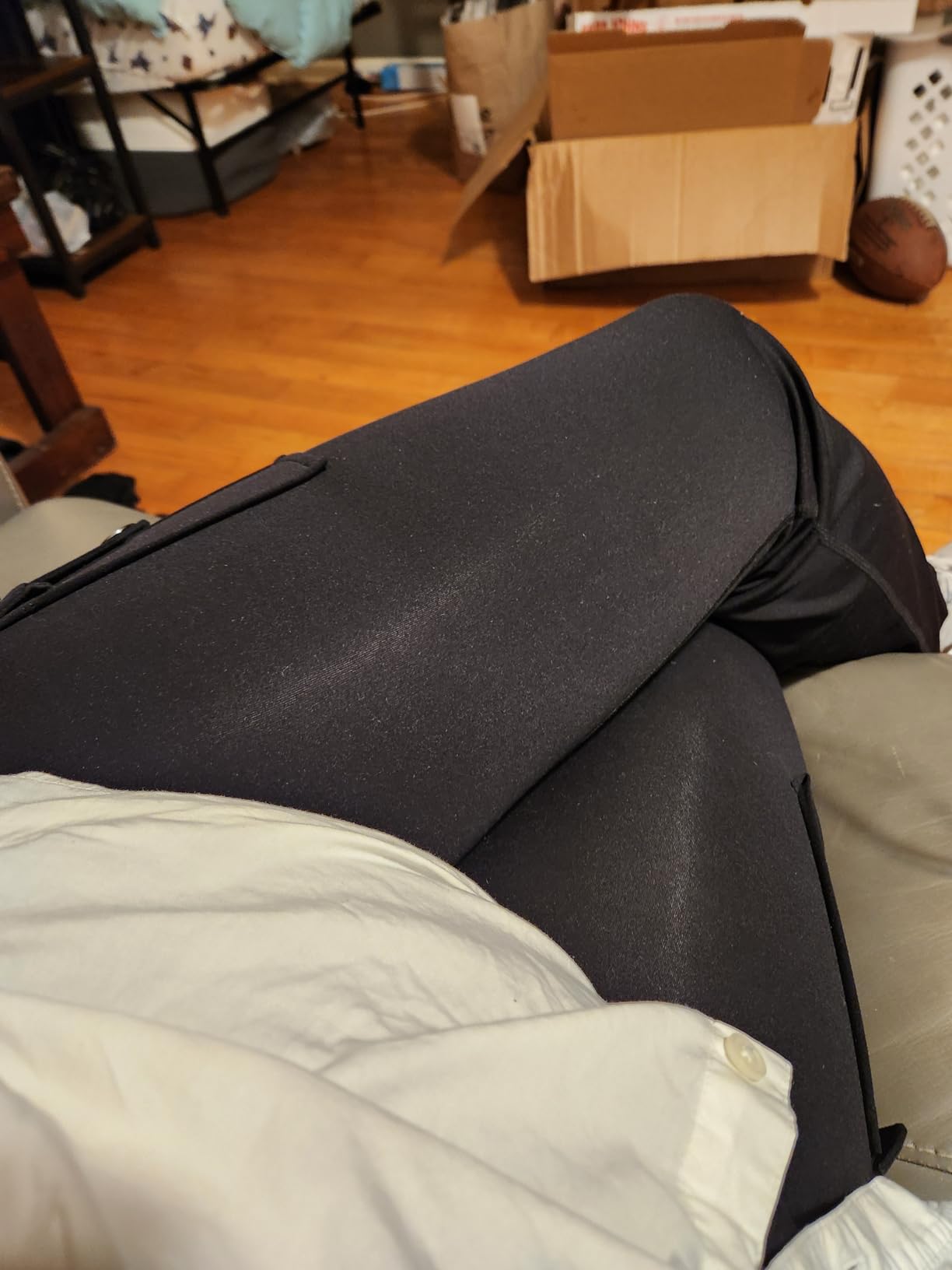 YEOREO CoreFlex Women Workout Flare Leggings with Pockets Hidden Scrunch High Waisted Cargo Gym Yoga No Front Seam Leggings customer photo 2