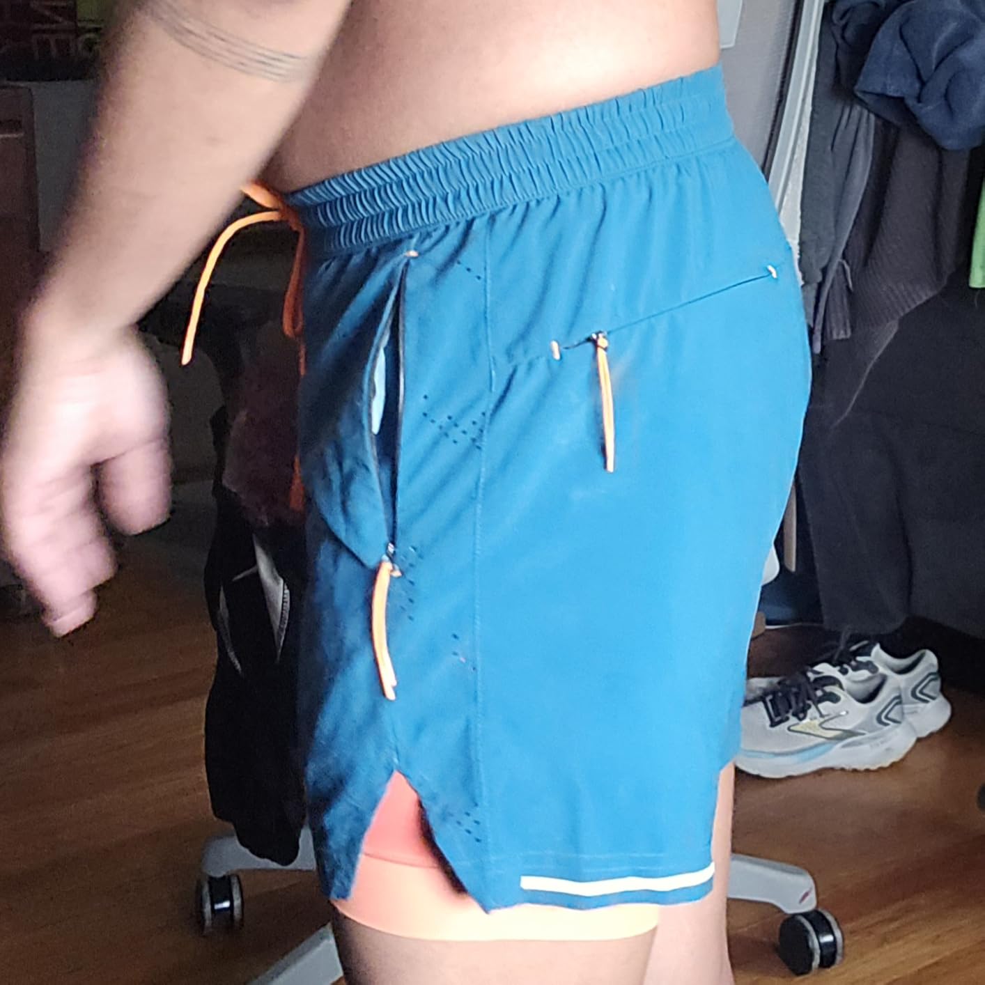 Men's Athletic Running Shorts with Liner Ultra Lightweight Workout Shorts 5