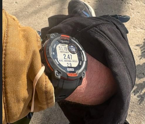 Garmin Instinct 3 45mm, Solar Charged Display, Rugged Outdoor GPS Smartwatch, Metal-Reinforced Bezel, Built-in Flashlight customer photo 1