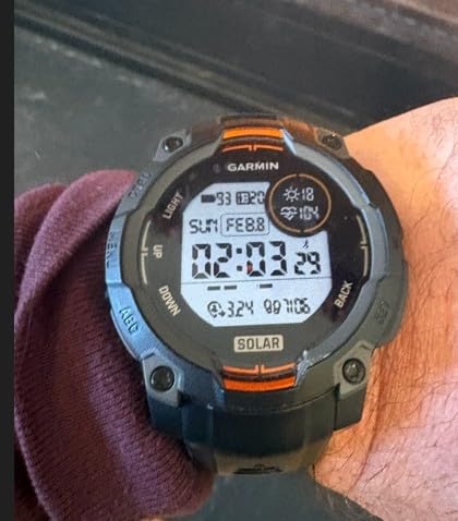 Garmin Instinct 3 45mm, Solar Charged Display, Rugged Outdoor GPS Smartwatch, Metal-Reinforced Bezel, Built-in Flashlight customer photo 2