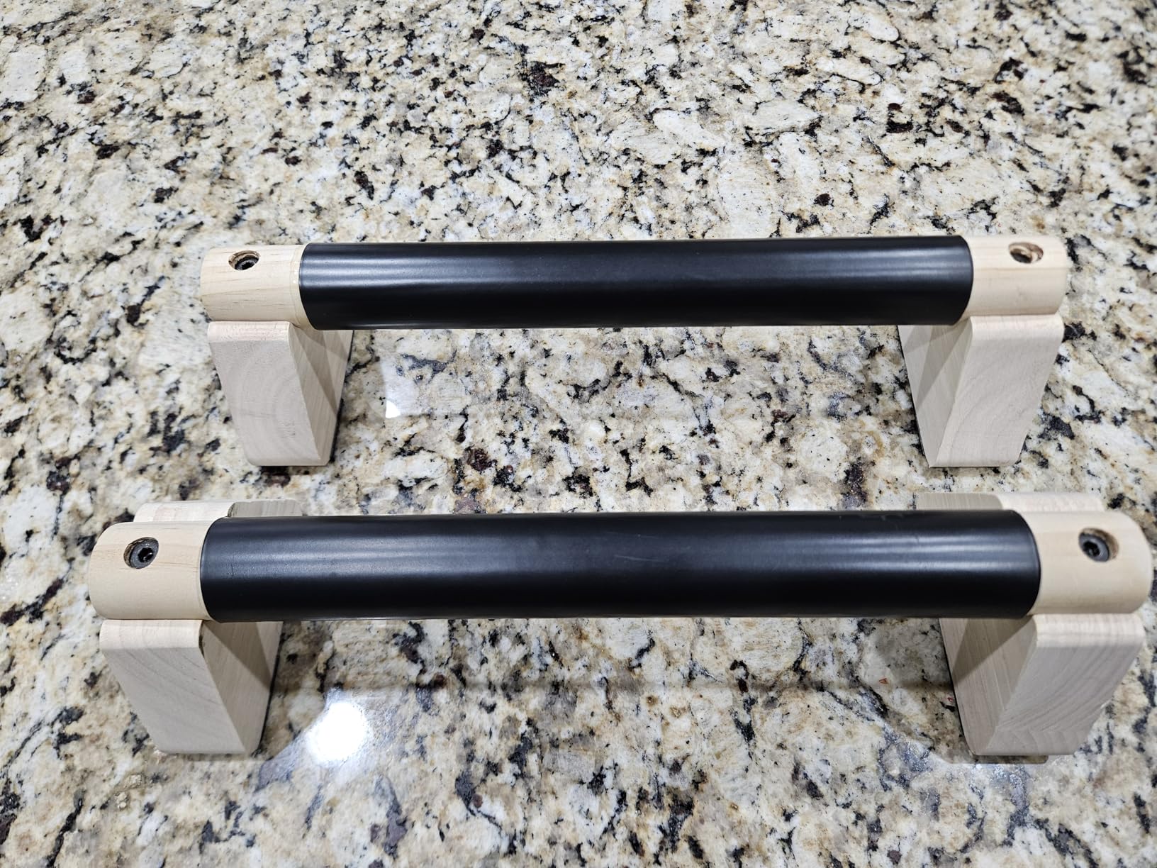 Parallettes Bars - Wooden Calisthenics Equipment for Handstand Training, Push Up Bars & Calisthenics Bar - Handstand Blocks and Pushup Handles for Men customer photo 1