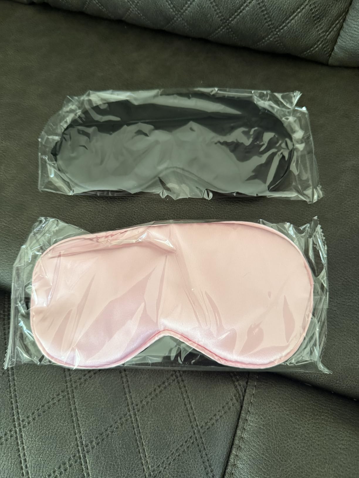 Sleep Eye Mask for Men Women, Weighted Sleeping Mask for Side Sleeper, Travel Blackout Night Blindfold Eye Shade Cover with Adjustable Strap (Obsidian, 4.6oz) customer photo 2