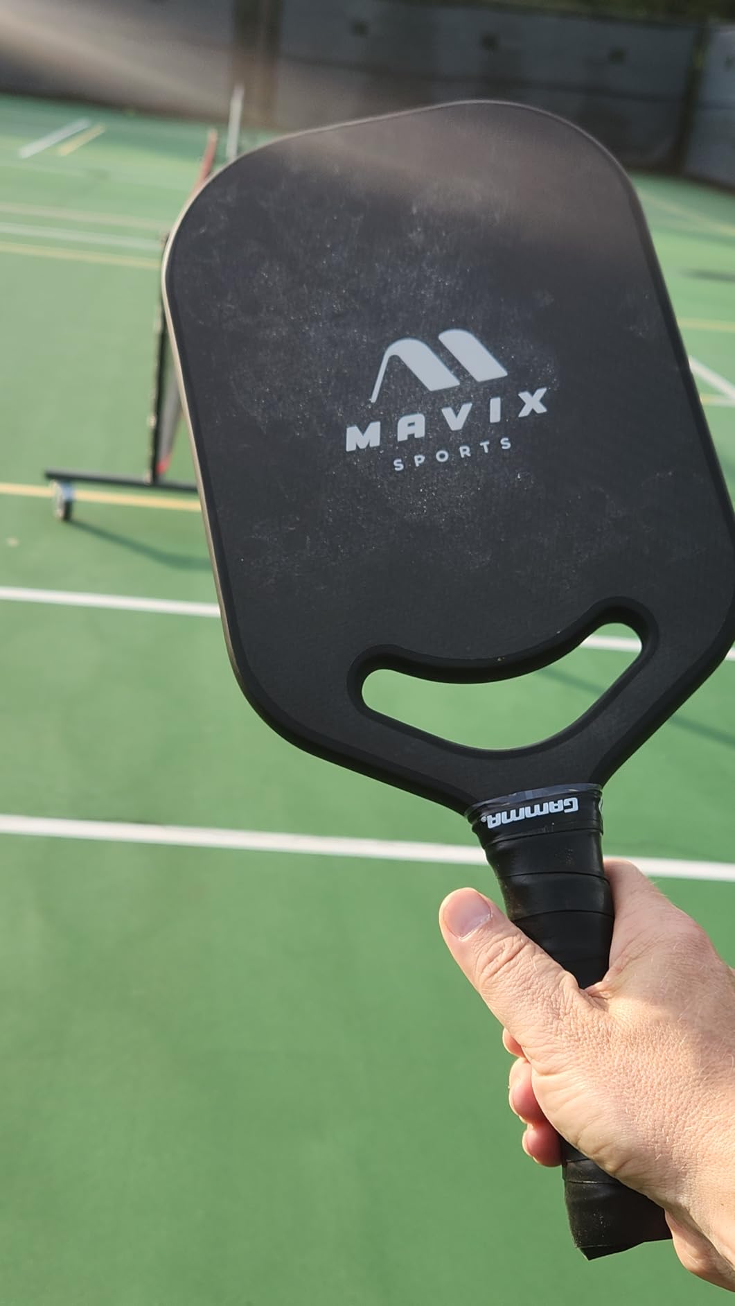 Mavix Pro Series Edgeless Carbon Fiber Pickleball Paddle - Edgeless, Elongated, T700 Raw Carbon, Thermoformed 16mm Core, Lightweight Control & Spin Paddle for Competitive Play customer photo 2