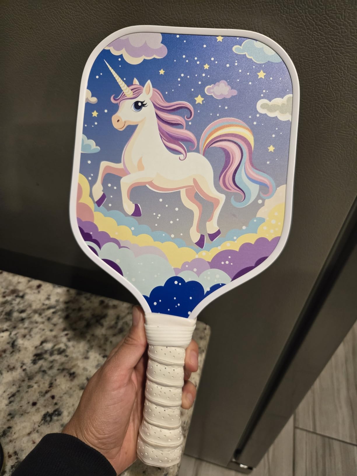 Kids Pickleball Paddle Designed for Ages 3-12 | Lightweight Fiberglass (0.37 lbs) | Small Grip for Easy Control | Fun Beginner Gift for Girls, Toddlers & Youth customer photo 2