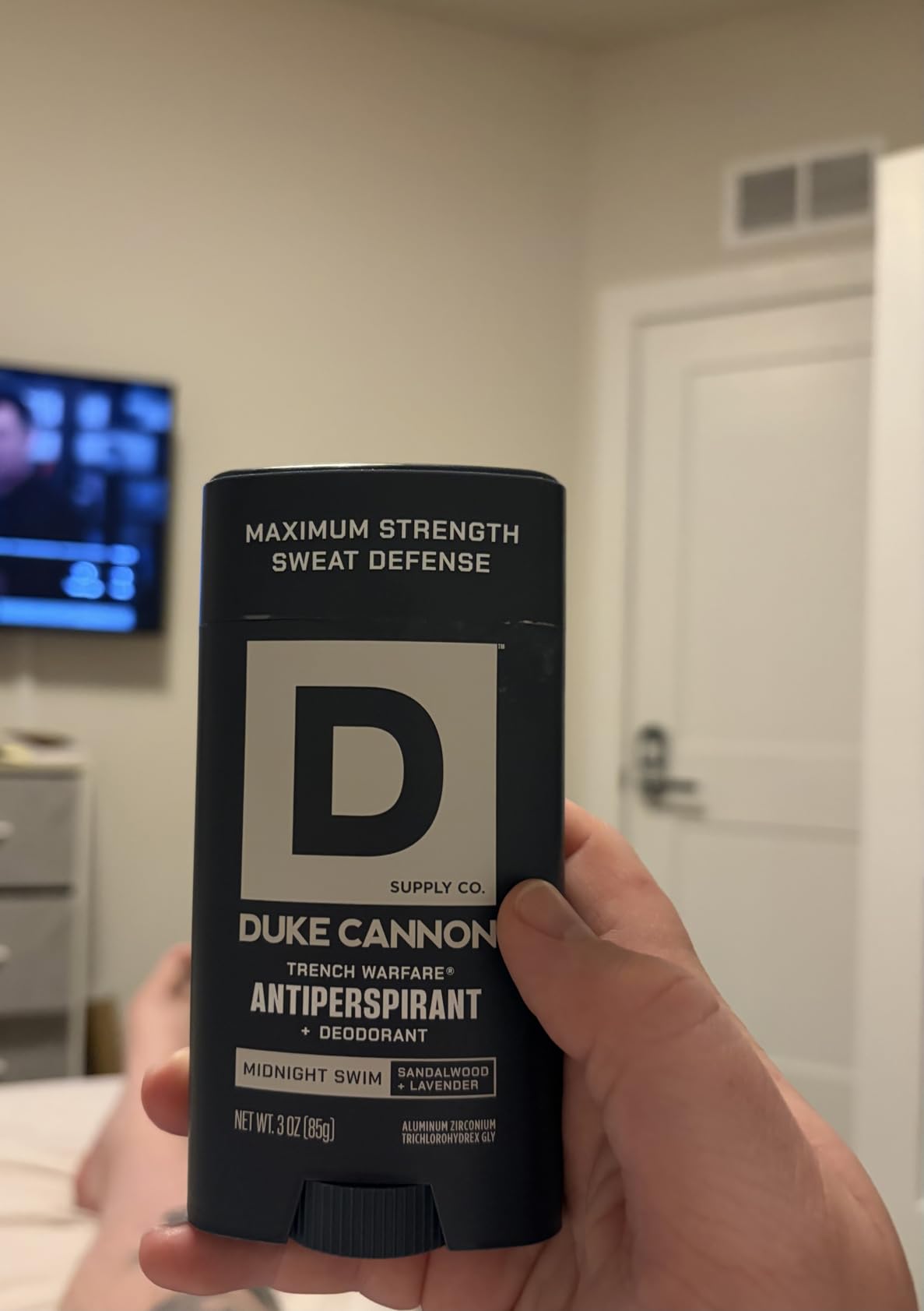 Duke Cannon Sawtooth Trench Warfare Antiperspirant Deodorant for Men - Alpine Air & Cedarwood Scent, 3 oz - Long-Lasting Sweat Protection, Paraben-Free customer photo 1