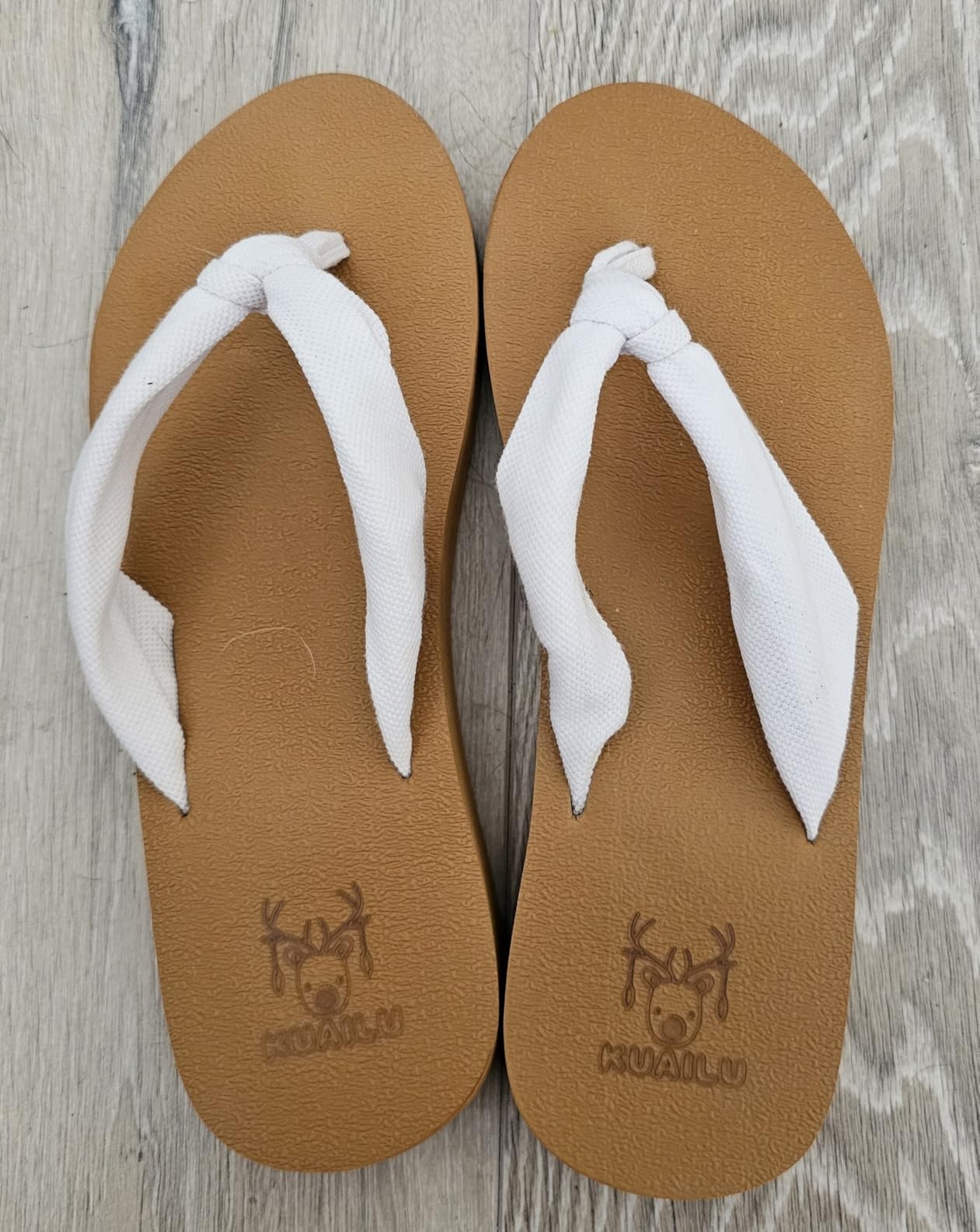 KuaiLu Flip Flops for Women with Arch Support Yoga Mat Comfortable Summer Beach Walking Thong Cushion Sandals Slip On Indoor Outdoor customer photo 2