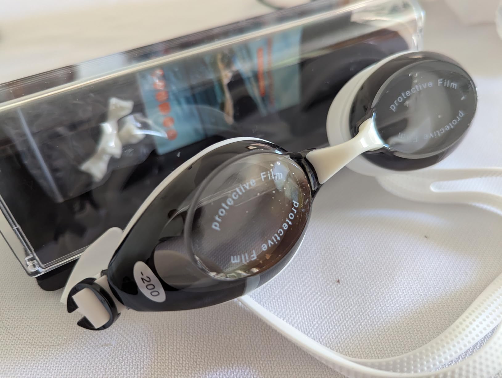 Shortsighted Swim Goggles Leakproof Anti-Fog UV Protection for Nearsighted Adults Women and Youth customer photo 2