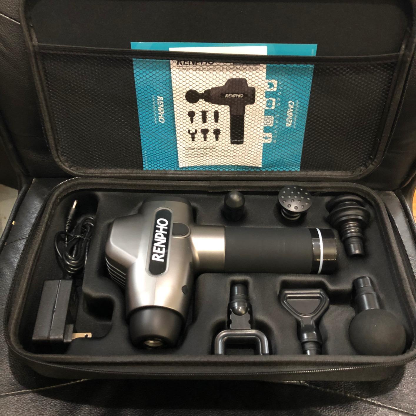 RENPHO Active+ Percussion Massage Gun, 5 Adjustable Speeds for Back, Neck, Muscle Recovery - App Controlled Guided Courses for Professional Athlete, Gym and Travel customer photo 1