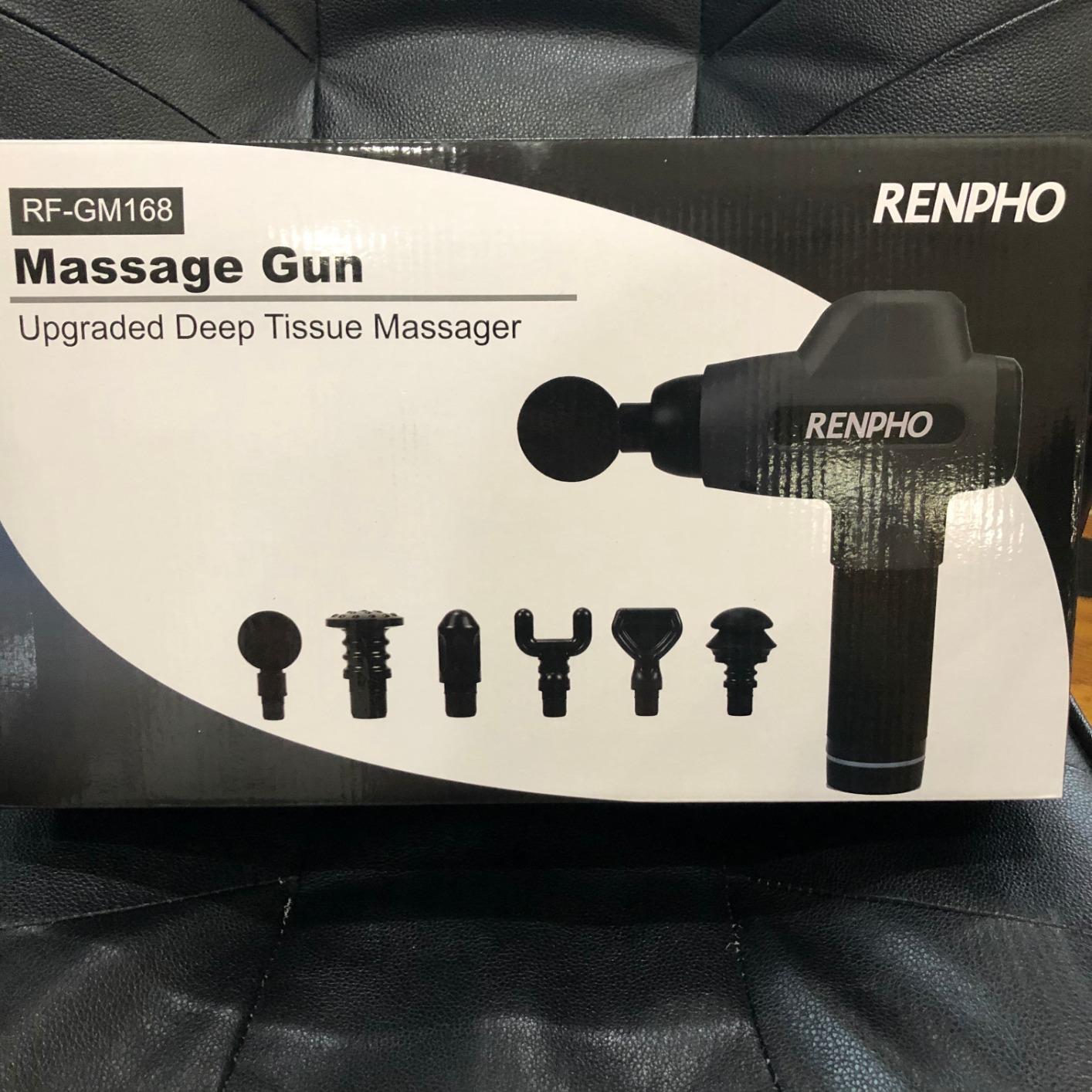 RENPHO Active+ Percussion Massage Gun, 5 Adjustable Speeds for Back, Neck, Muscle Recovery - App Controlled Guided Courses for Professional Athlete, Gym and Travel customer photo 2