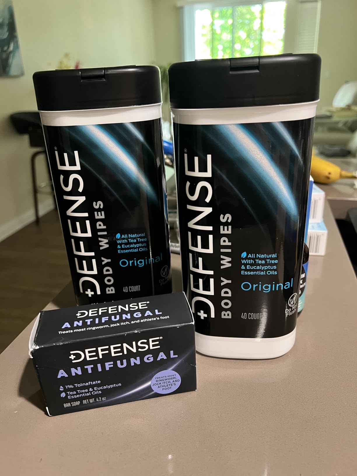 Defense Soap All Natural Body Wipes with Tea Tree Oil | Wrestling, Combat, Camping, Gym, Post Workout Shower Wipes for Men and Women. 40 Count customer photo 1