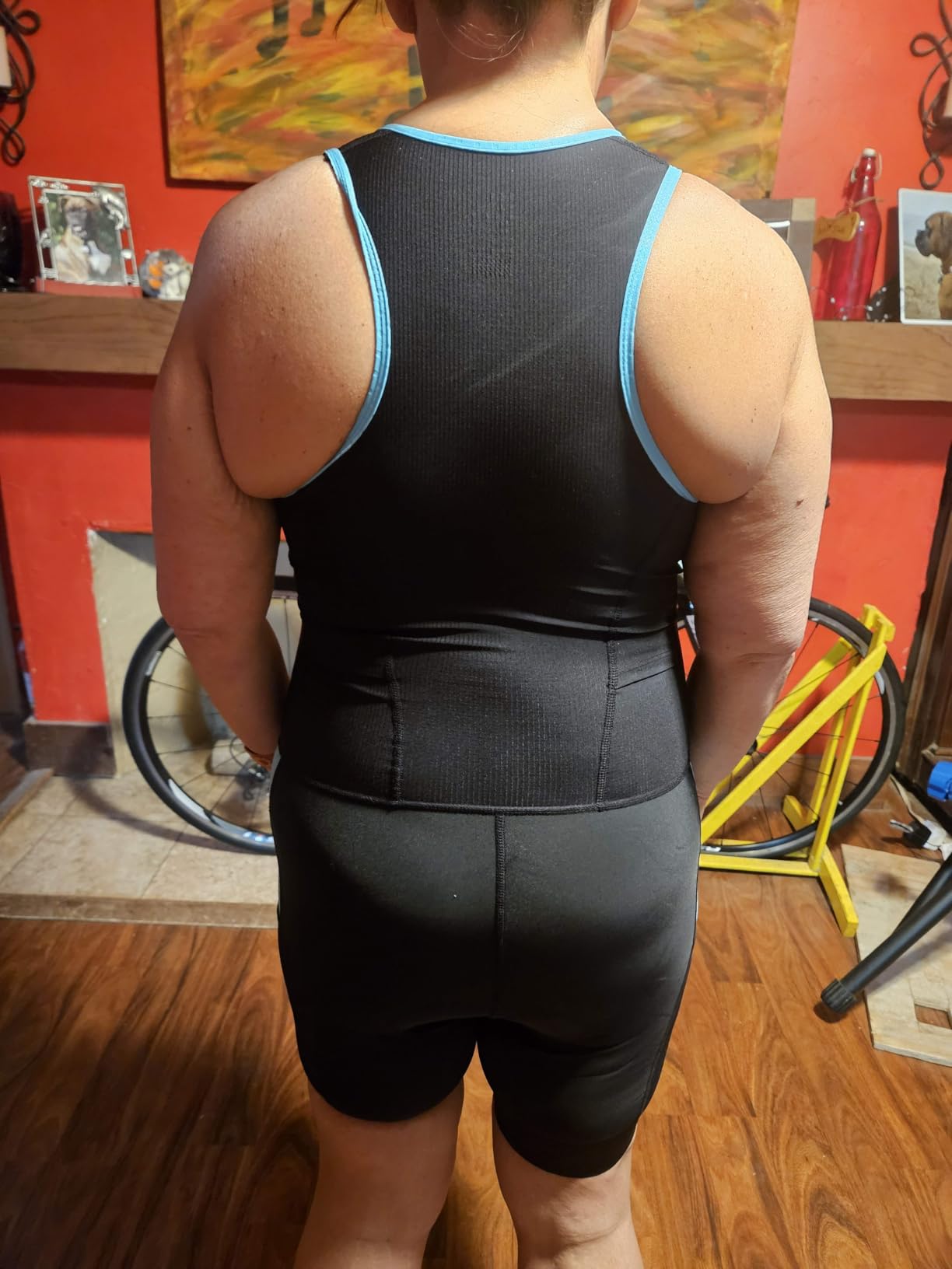Women's Triathlon Suit Padded Sleeveless Skinsuit One Piece Quick-Dry Trisuit for Running Swimming Cycling customer photo 2