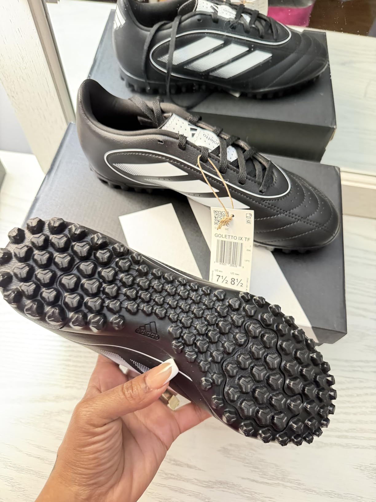adidas Unisex Adult Goletto IX Turf Soccer Shoes customer photo 1