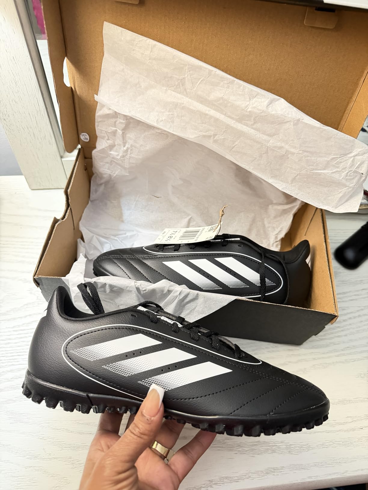 adidas Unisex Adult Goletto IX Turf Soccer Shoes customer photo 2
