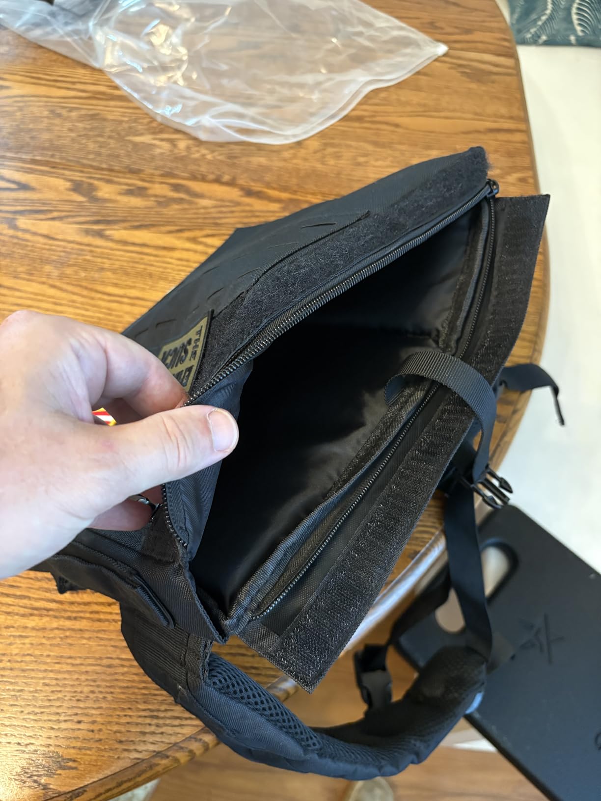 Polyfit Rucking Backpack 2.0 - Weighted Ruck Pack for Weight Plates - Patent Pending Side-Loading Rucksack for Walking, Running, Rucking, Strength and Endurance Training - Black customer photo 2