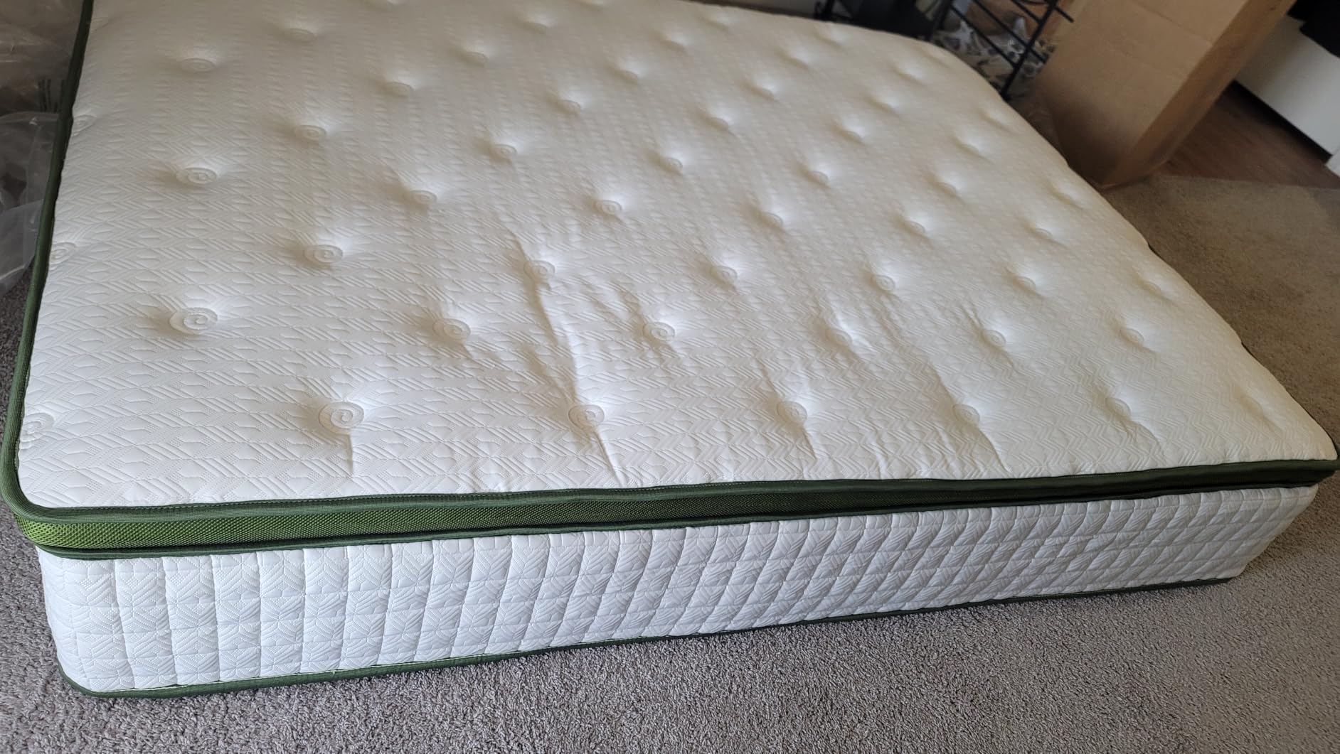 BedStory Medium Firm Queen Mattress, 14 Inch Hotel Collection Hybrid Mattresses - Targeted Lumbar & Shoulder Support for Back Pain Relief, Fiberglass-Free, CertiPUR-US Certified, 365-Night Trial customer photo 1