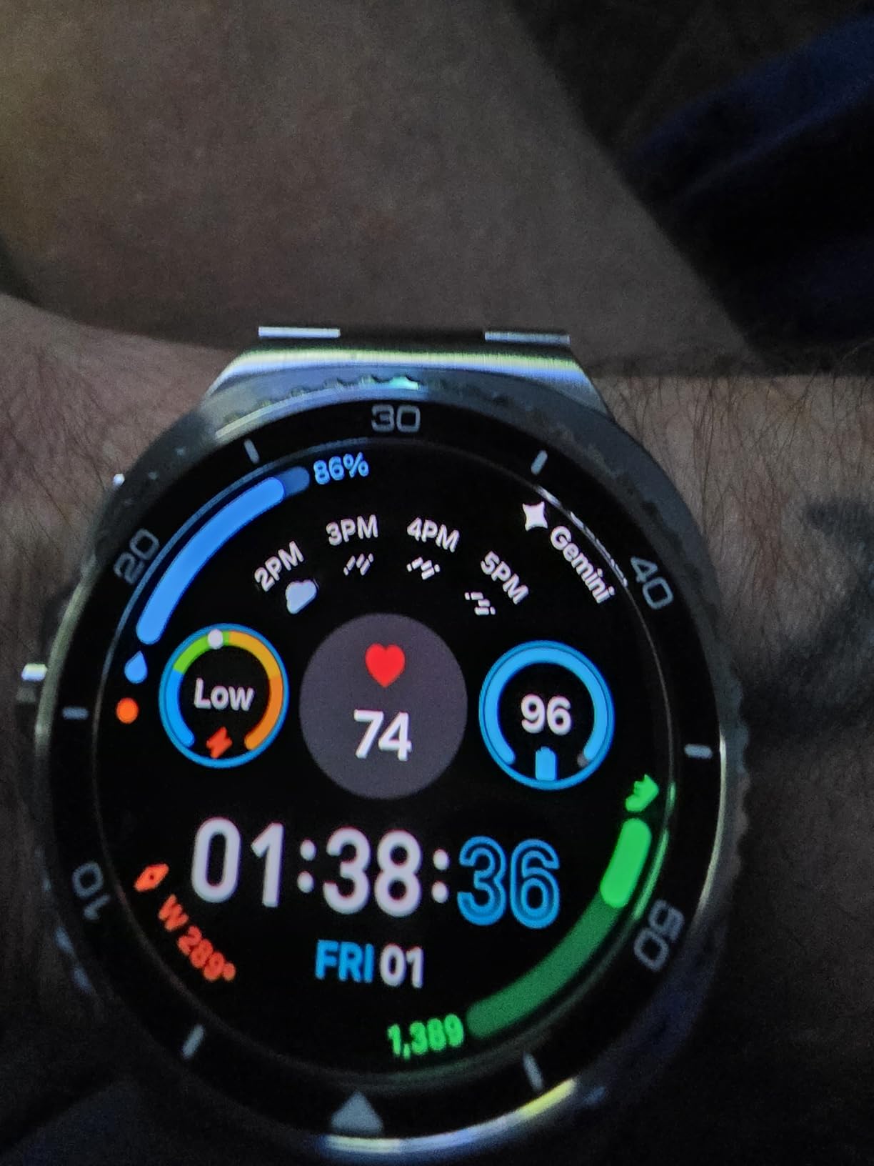 Samsung Galaxy Watch 8 Classic (2025) 46mm Bluetooth Smartwatch, Cushion Design, Rotating Bezel, Quick Button, Sleep Coaching, Running Coach, Energy Score, Black customer photo 1