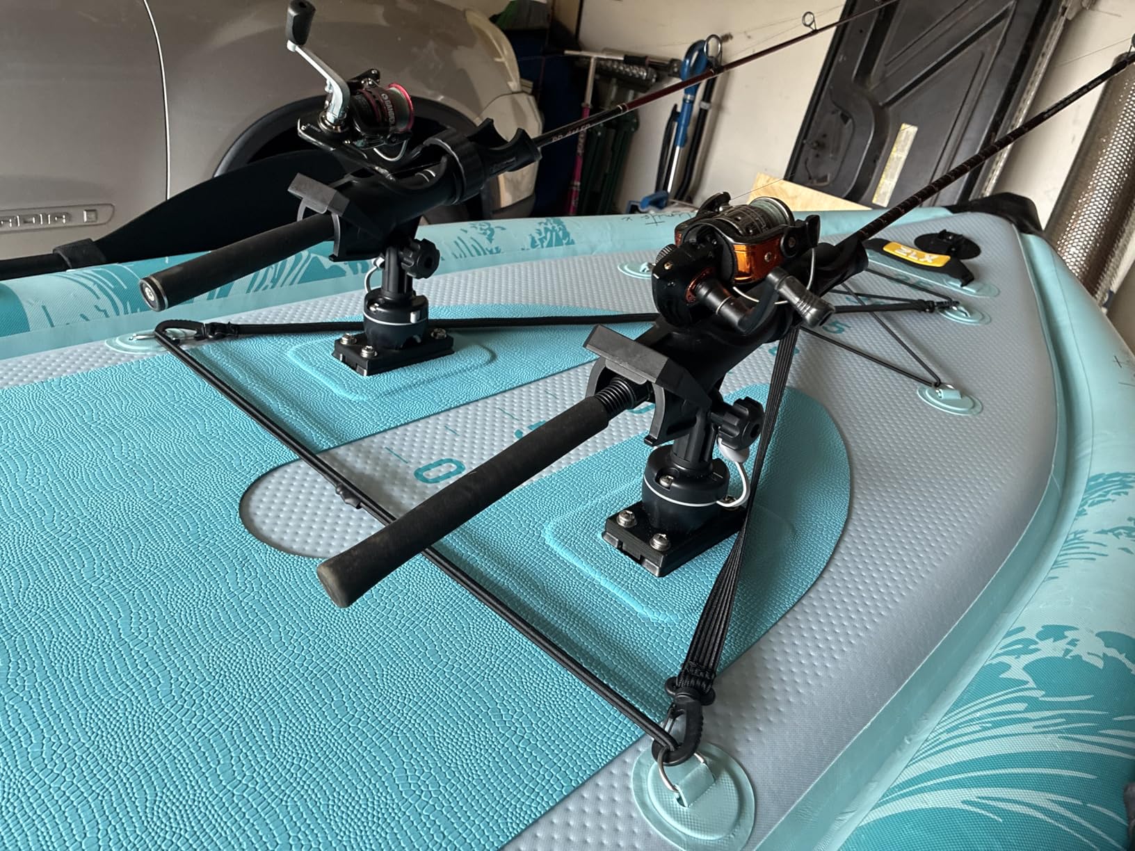 ZLX 11'6''x42'' Extra Wide Inflatable Fishing Paddle Board for Adults - Stable Non-Slip Deck Pad, Dual Reinforced Sides & Quiet Glide, 400lb Capacity SUP, Rod Mount, Camera Mount customer photo 1