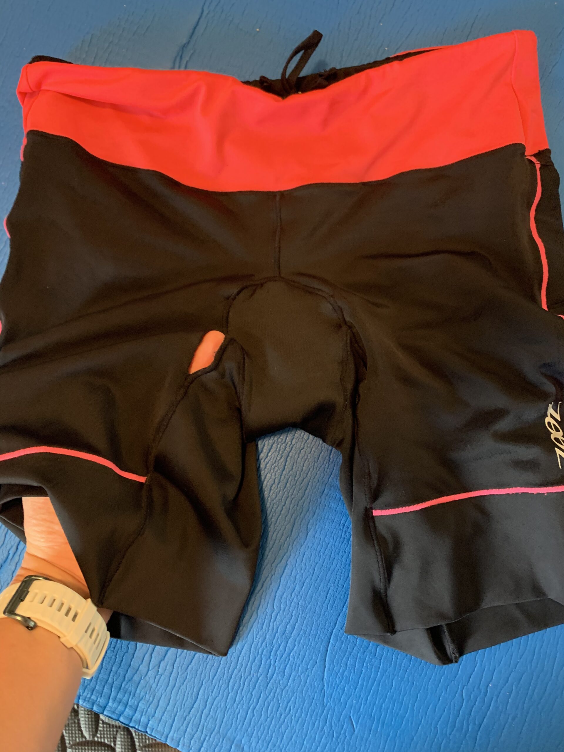 Women's Core 8-Inch Tri Shorts, Quick Dry Performance Triathlon Short with Cycling Chamois Pad, Pockets & UPF 50+ Fabric customer photo 1
