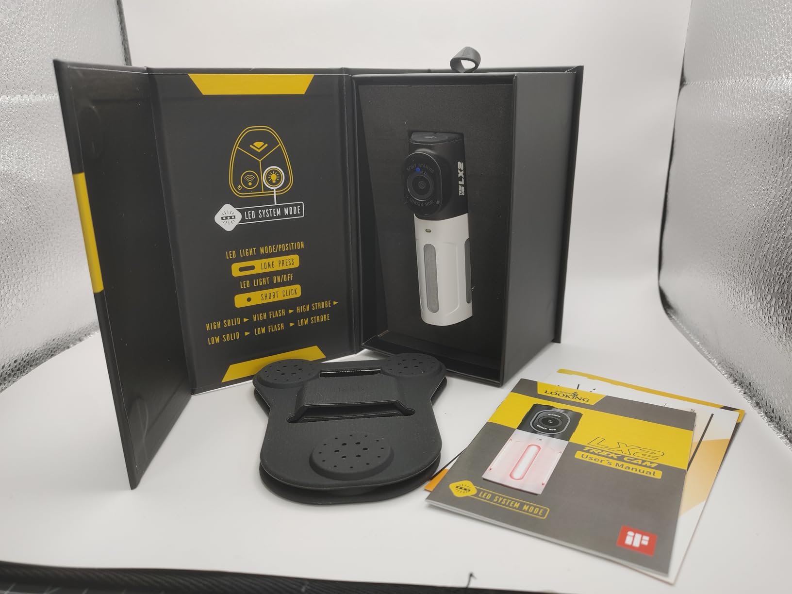 LKT Bike Camera with Tail Light - 2K HDR Cycling Dash Cam, 6 Flash Modes, STARVIS Sensor, 64GB Card Included, Front & Rear Mount, IP66 Waterproof, 7H Battery, Real-Time Monitoring & App Control customer photo 1