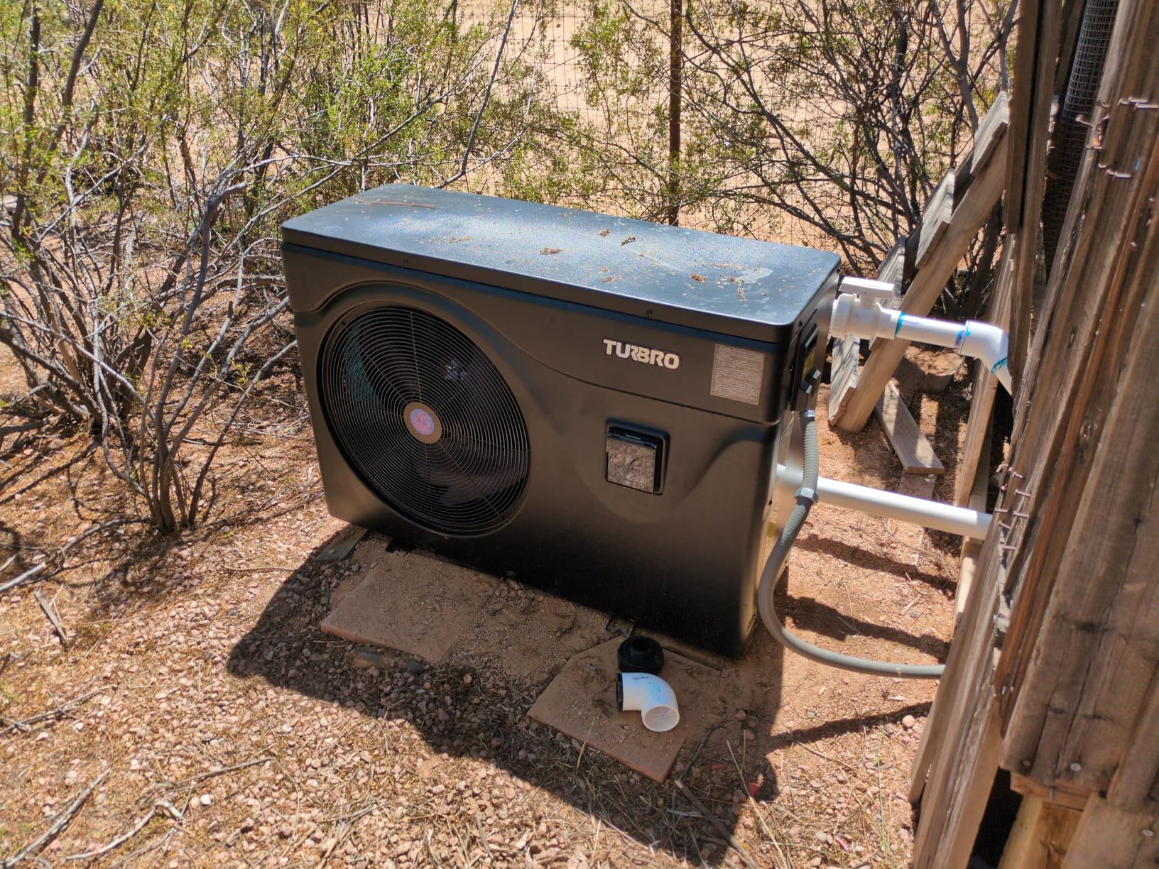 TURBRO 18,000 BTU Swimming Pool Heat Pump, Electric Pool Heater for Above-Ground Pools and Spas up to 6,000 Gallons, Titanium Heat Exchanger, 5.5 COP, IPX4-Waterproof, 110-120V, Manatee M18 customer photo 2