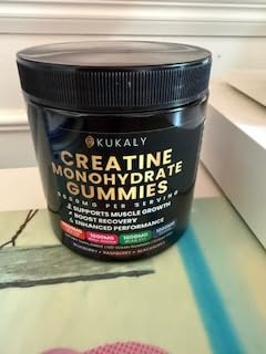 KUKALY Creatine Monohydrate Gummies for Men & Women, 9000MG Creatine Gummies Sugar Free - Mixed Flavored with L-Taurine, BCAA, B12 B6 - 120pcs customer photo 2