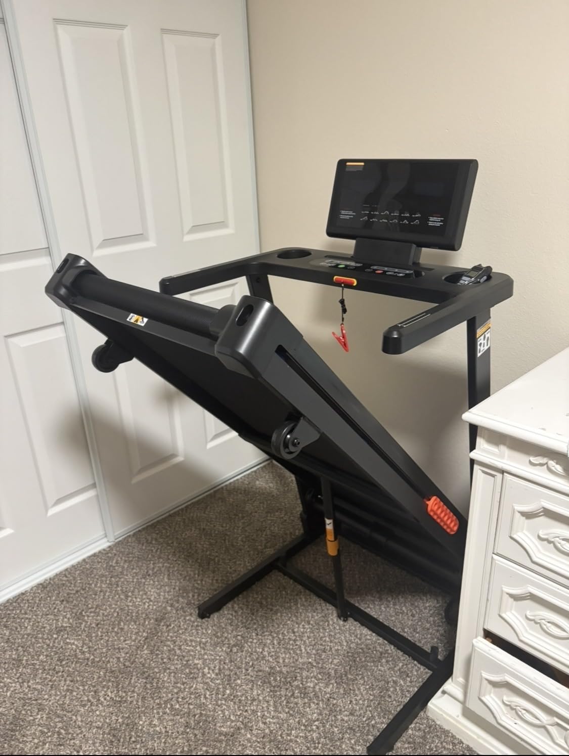 THERUN Treadmill with Incline, 3.0 HP Foldable Treadmills for Home, Brushless Motorized Incline Treadmill, 0%-12% Auto Incline, 300 LBS Capacity customer photo 2