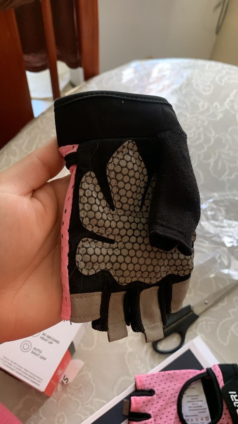 Gel Pad Cycling Gloves with Shock-Absorbing/Grip/Breathable, Workout Bike Gloves for Men Women Biking customer photo 1