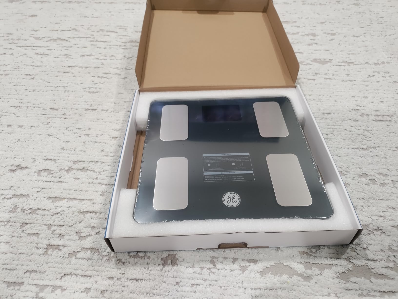 GE Smart Scale for Body Weight: BMI Body Fat Digital Bathroom Scales, 13 Body Composition Monitor Health Analyzer for Home Gym, Bluetooth App Sync, Accurate 400lb Weighing, Black 11inch customer photo 2