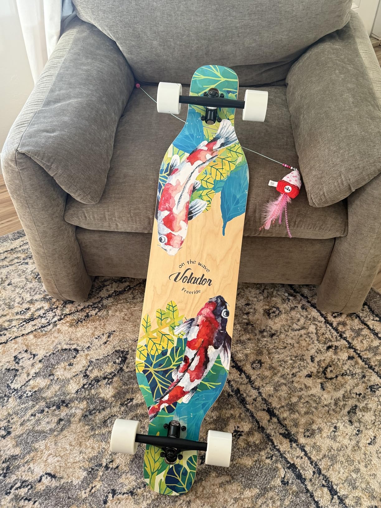 VOLADOR Urban Freeride Pro Longboard | Adaptive Cruiser 42inch | North America Maple | Camber Concave Drop Through Longboard Complete | Setup for Urban Commuting customer photo 2
