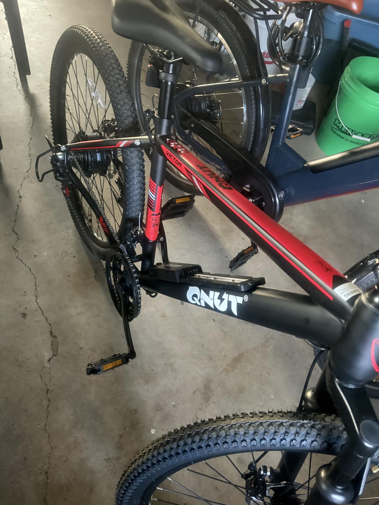 QNUT Electric Bike for Adults with Peak 1000W Motor 26
