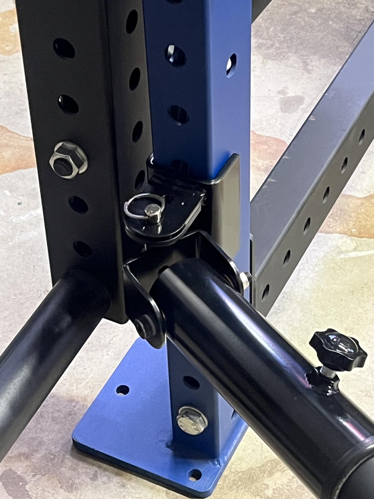 SYL Fitness Rack Mounted Landmine Attachment, T-Bar Row Landmine Base, Fit 2x2 inch & 3x3 inch Square Tube Power/Squat Rack customer photo 2