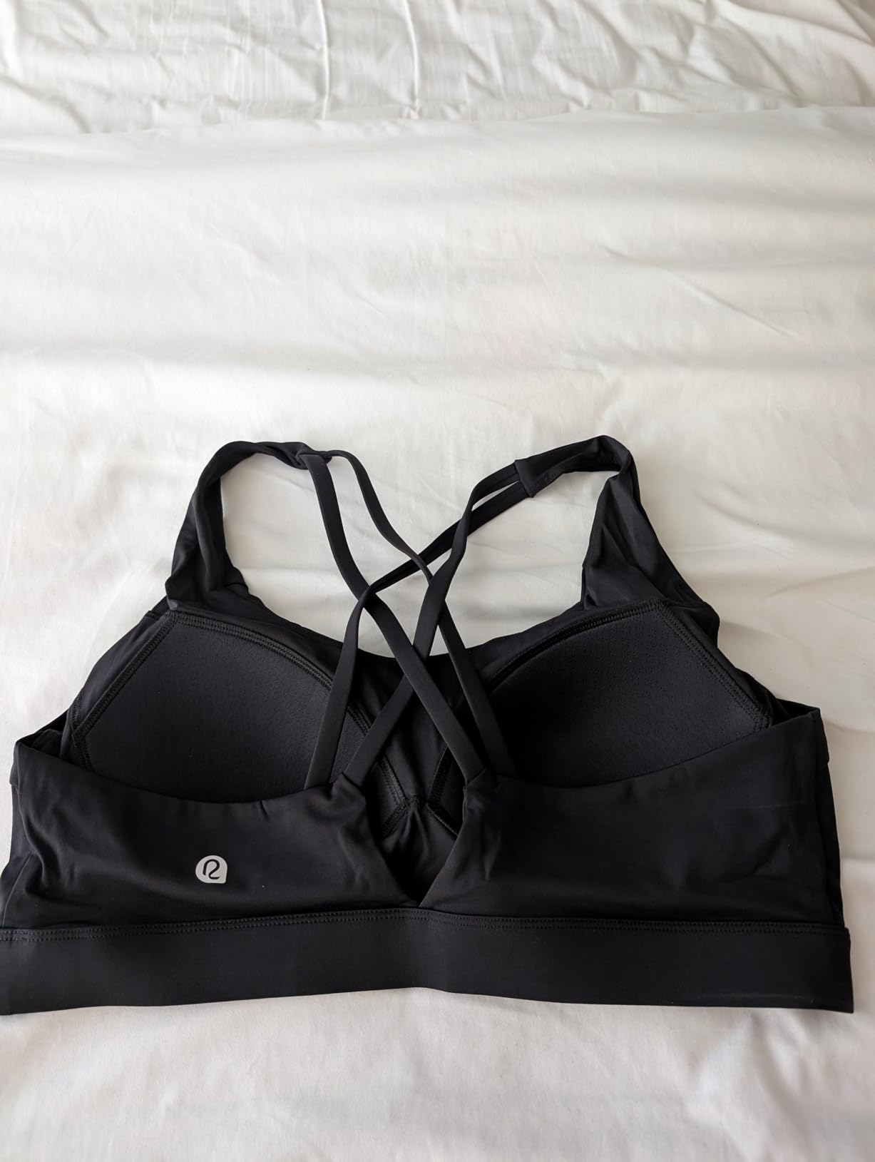 RUNNING GIRL Sports Bra for Women High Support, Molded Cup High Impact Sports Bras with Sewn in Pads Strappy Running Bra customer photo 2