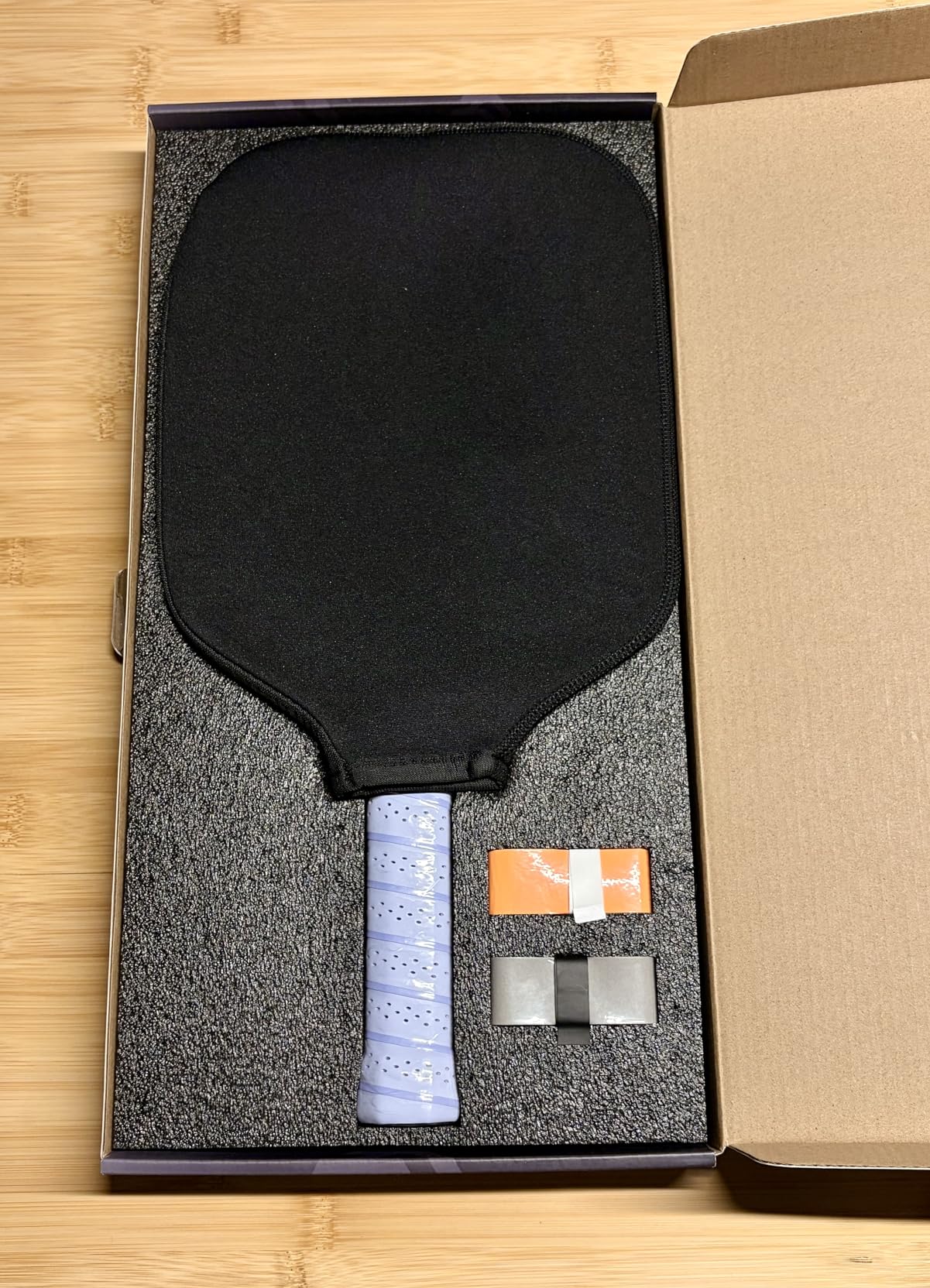 Pickleball Paddles, Carbon Fiber Pickleball Paddle High Grit & Spin with PP Honeycomb Core 16mm Thickness and Thermoformed Elongated Shape, Increased Power for Ultimate Spin & Consistency customer photo 1