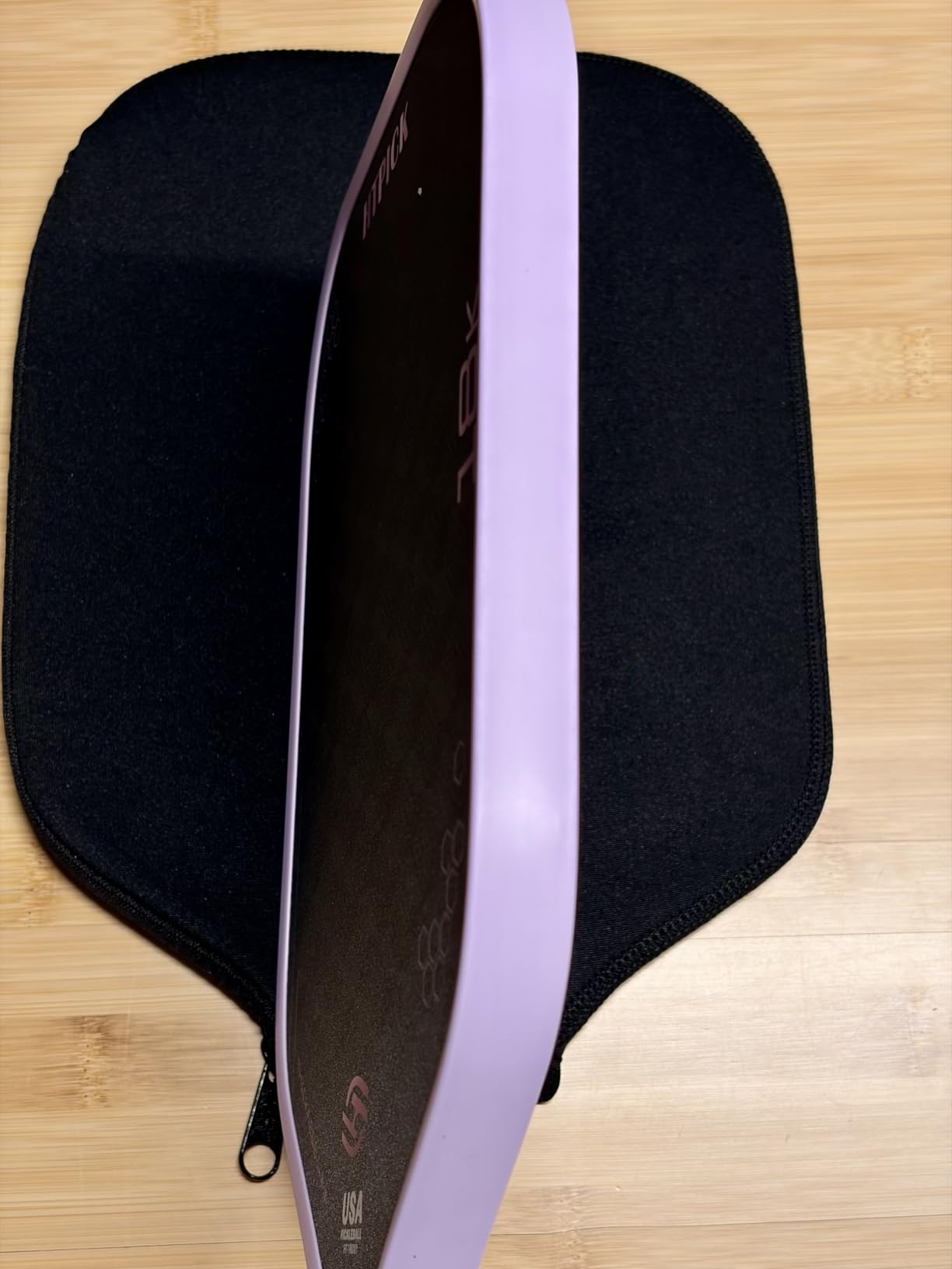 Pickleball Paddles, Carbon Fiber Pickleball Paddle High Grit & Spin with PP Honeycomb Core 16mm Thickness and Thermoformed Elongated Shape, Increased Power for Ultimate Spin & Consistency customer photo 2