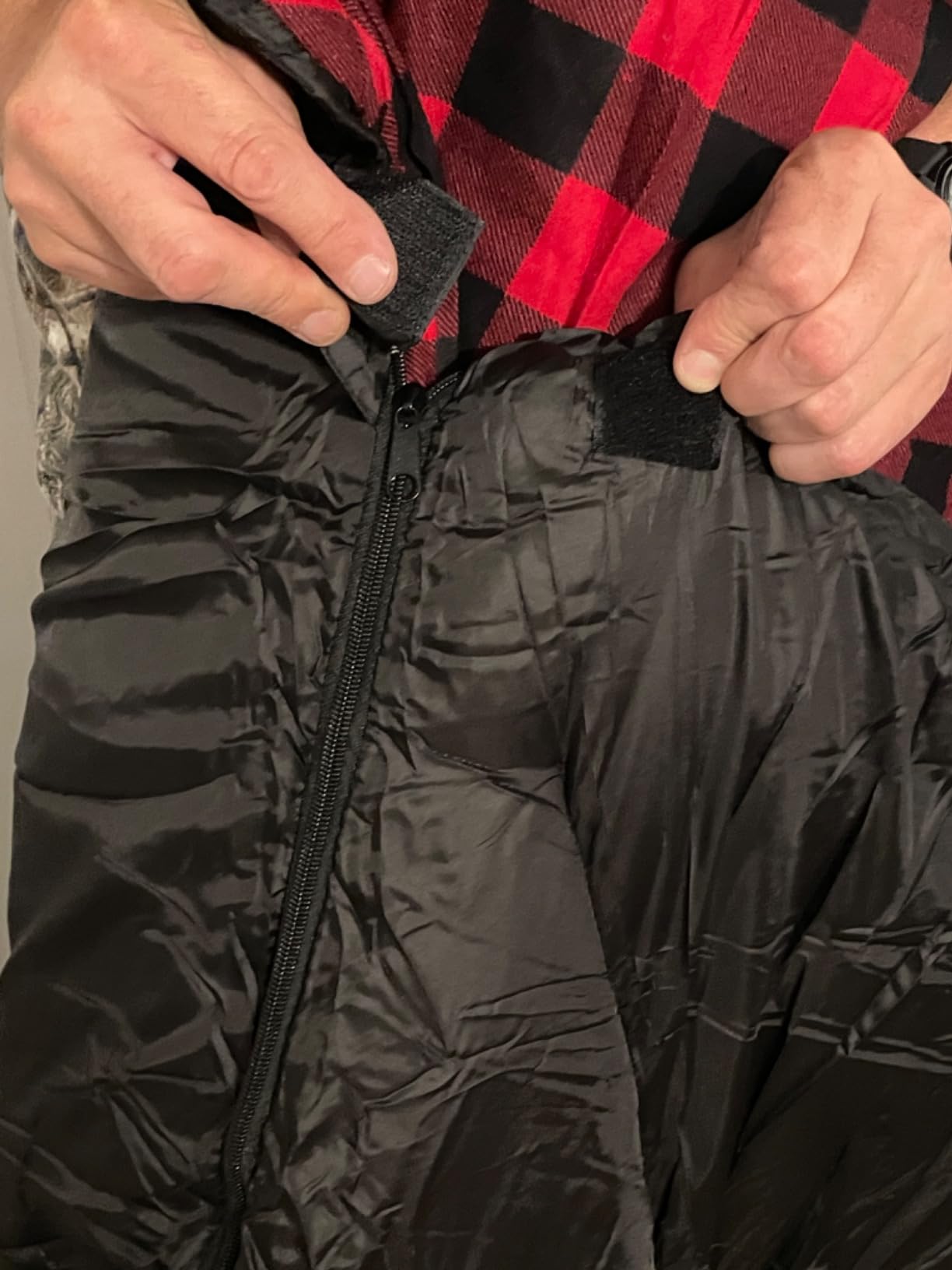 ShinHye 0 Degree Sleeping Bag for Adults - Cotton Flannel 4 Season Cold Weather Winter, XXL Big and Tall customer photo 2