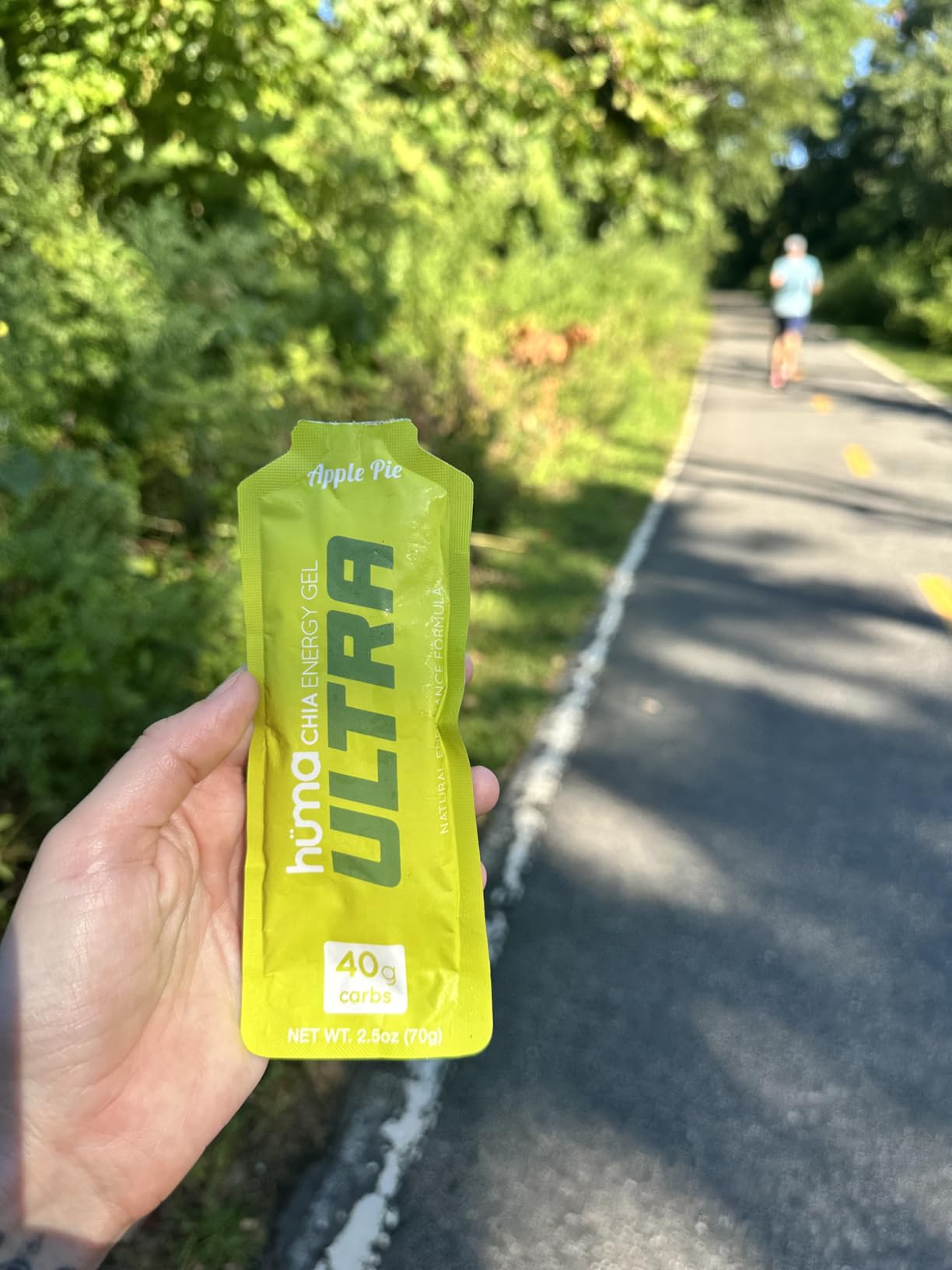 Huma Ultra Energy Gel - 40g Carbs - Real Food, Ultra Endurance Formula - 8 Pack, Apple Pie customer photo 1