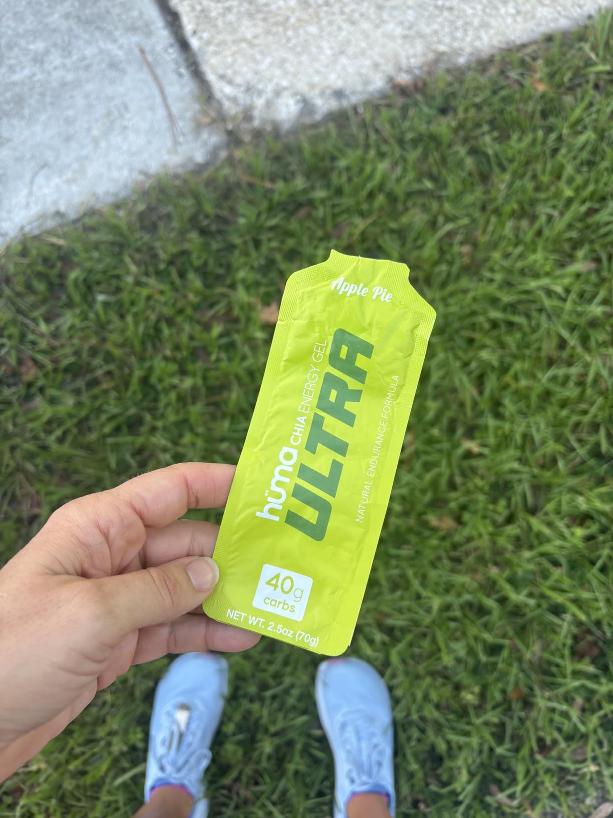 Huma Ultra Energy Gel - 40g Carbs - Real Food, Ultra Endurance Formula - 8 Pack, Apple Pie customer photo 2