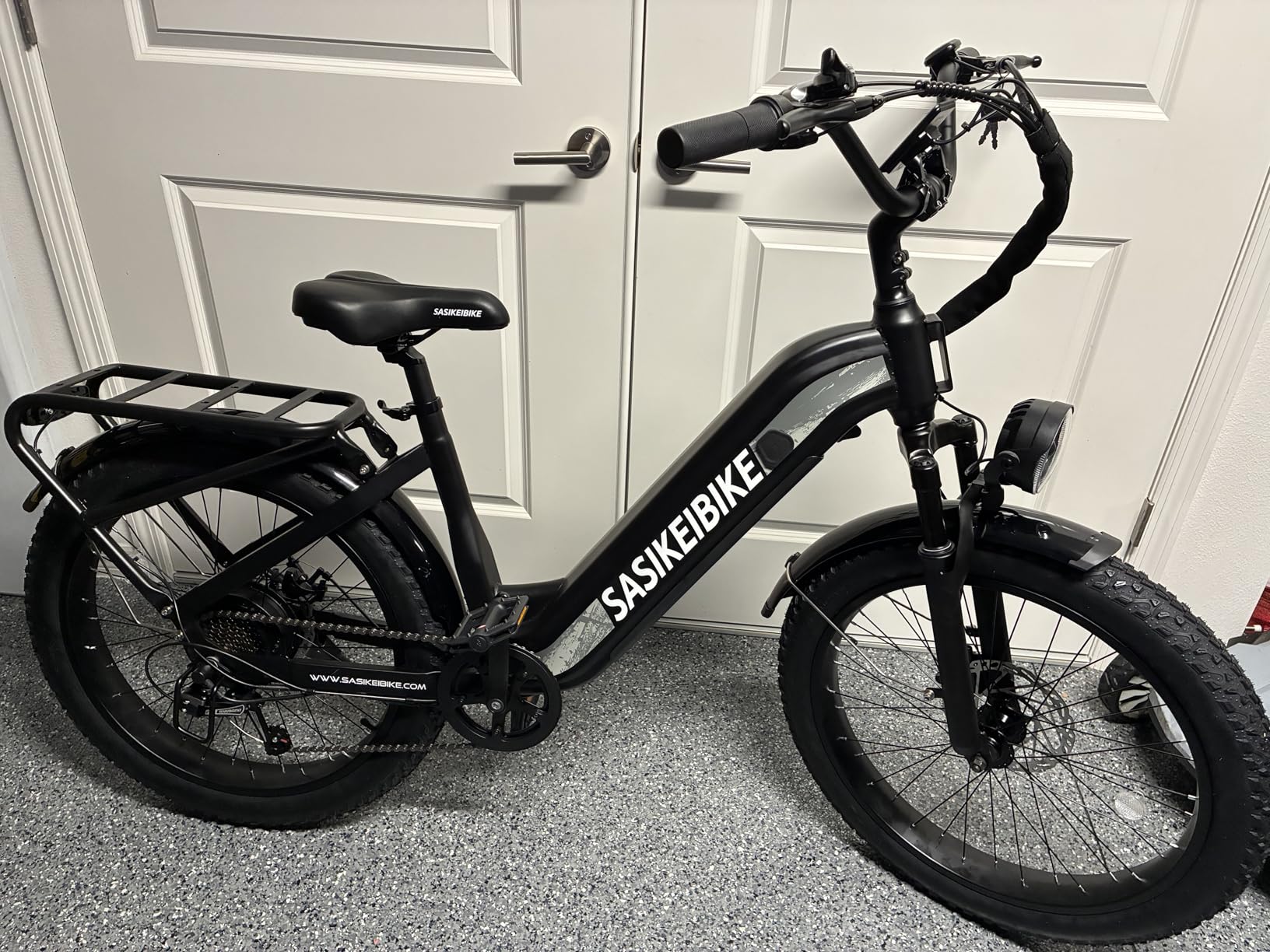 1500W Motor Electric Bike for Adults & Teenager, 48V 20AH Removable Battery Ebike, 24inch Fat Tire Electric Bicycle, Step-Thru E Bike for Commuting & Mountain, Front Suspension customer photo 2